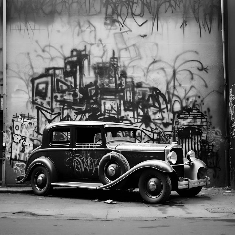 Tableau New York Voiture Vintage - Décoration Murale Design & Déco - Fabulartz.fr