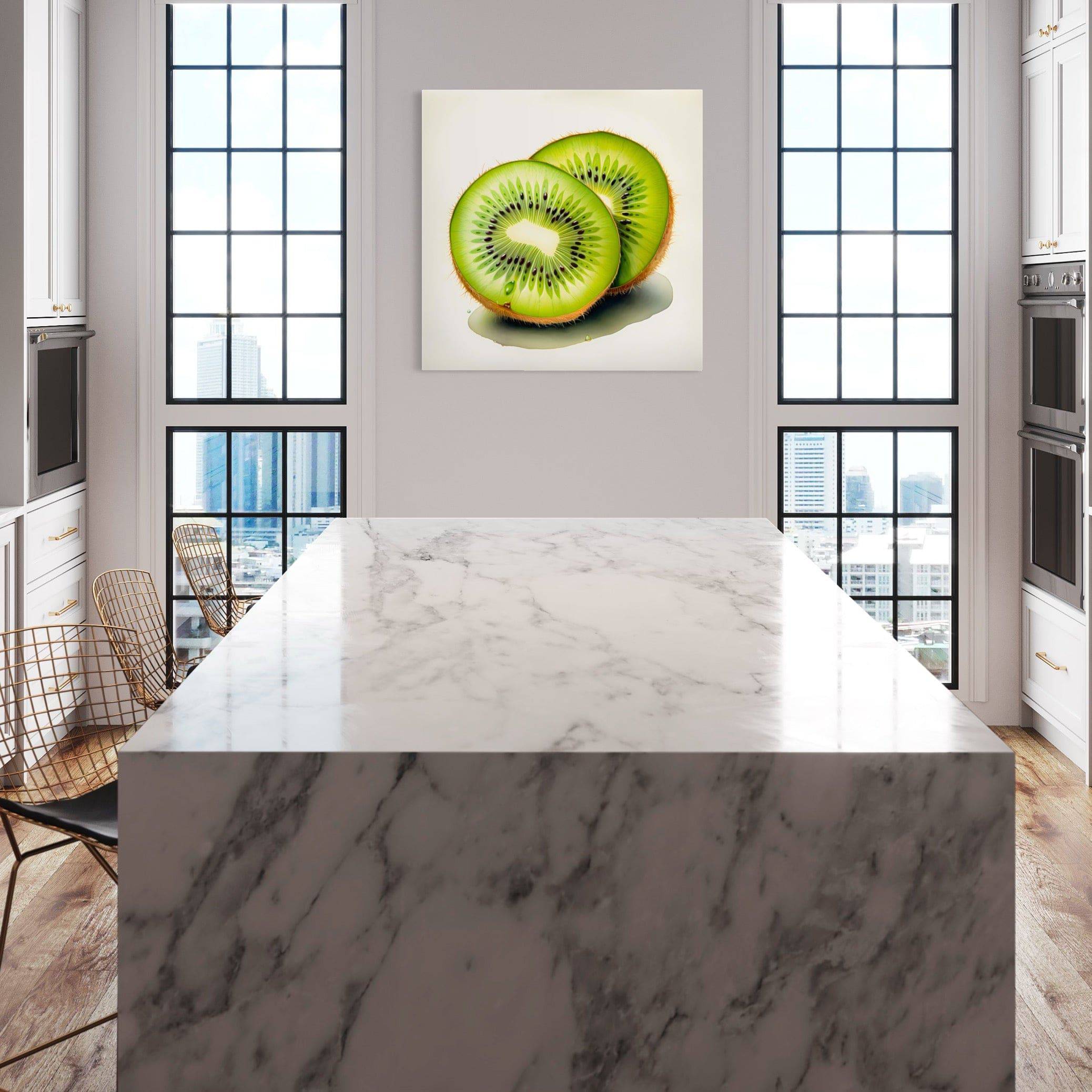 Tableau Déco Cuisine Kiwi - Éclat de Fraîcheur Moderne - Fabulartz.fr 