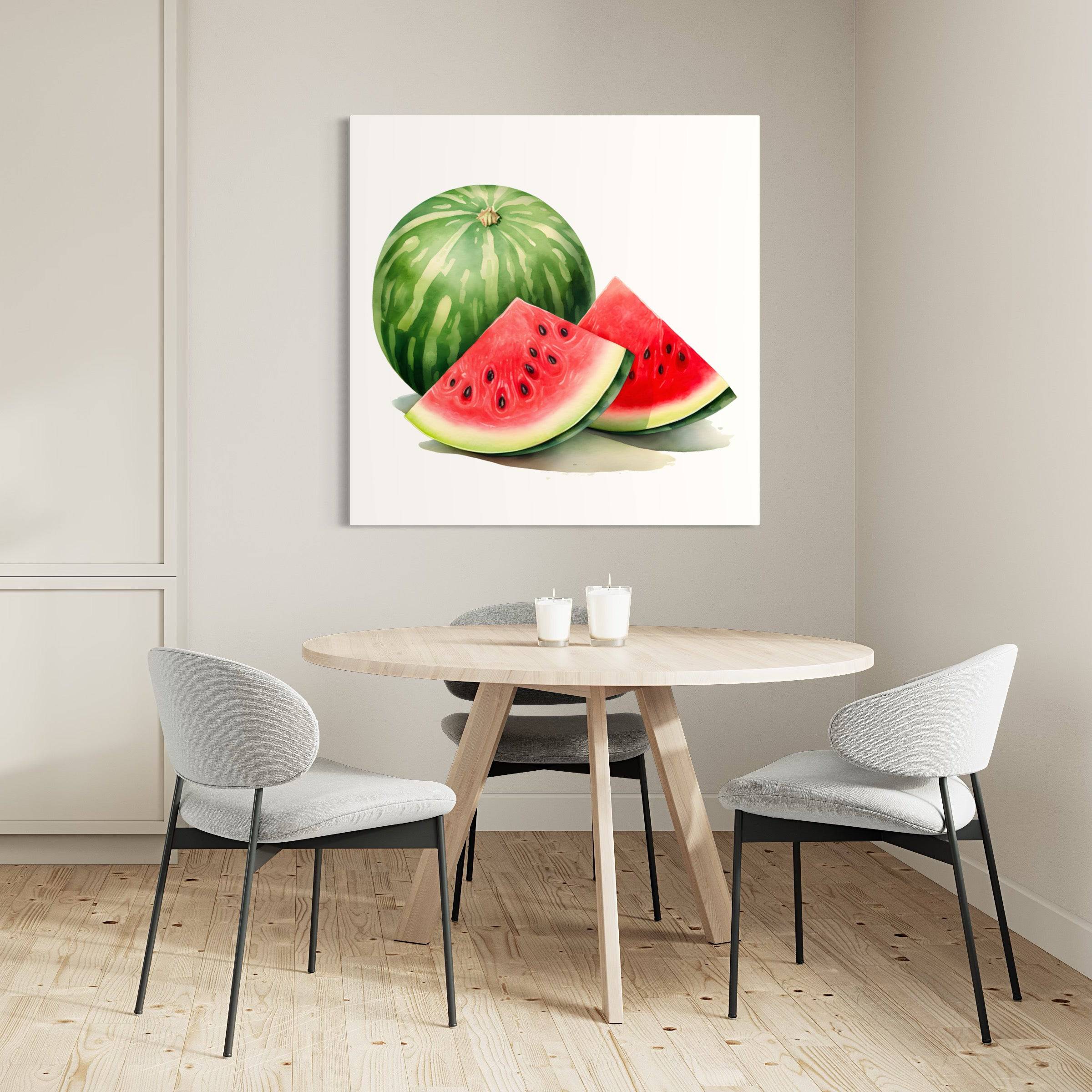 Tableau Design Pastèque pour Cuisine - Éclat d'Été - Fabulartz.fr