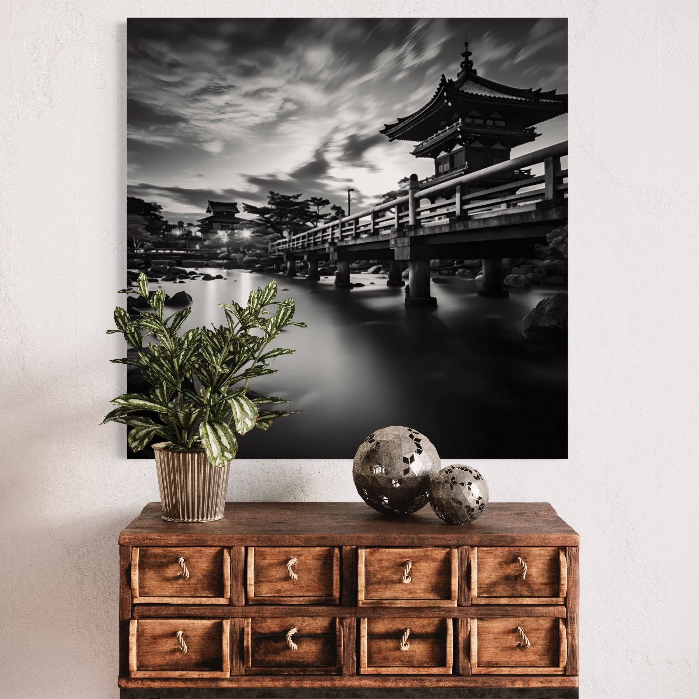 Tableau du Japon | Temple Japonais - Fabulartz.fr