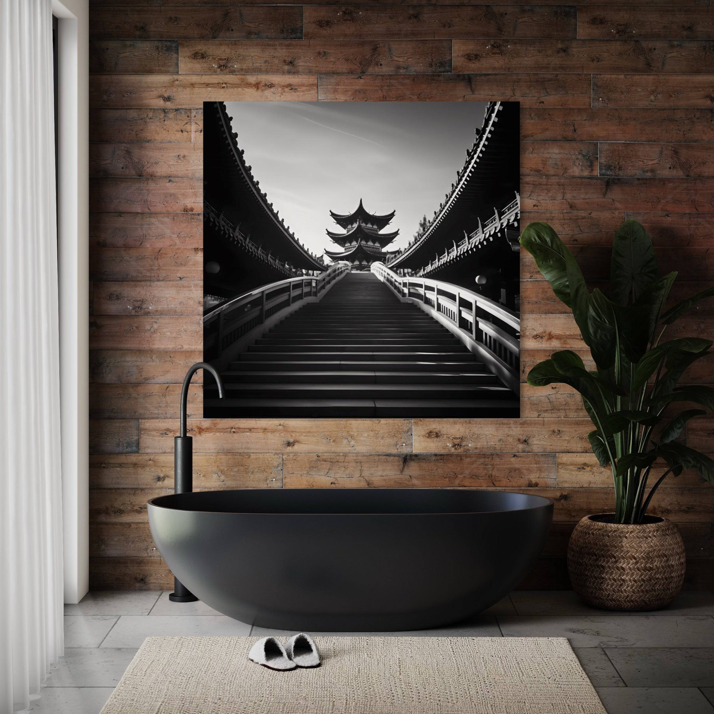 Tableau du Japon | Temple Japonais - Fabulartz.fr