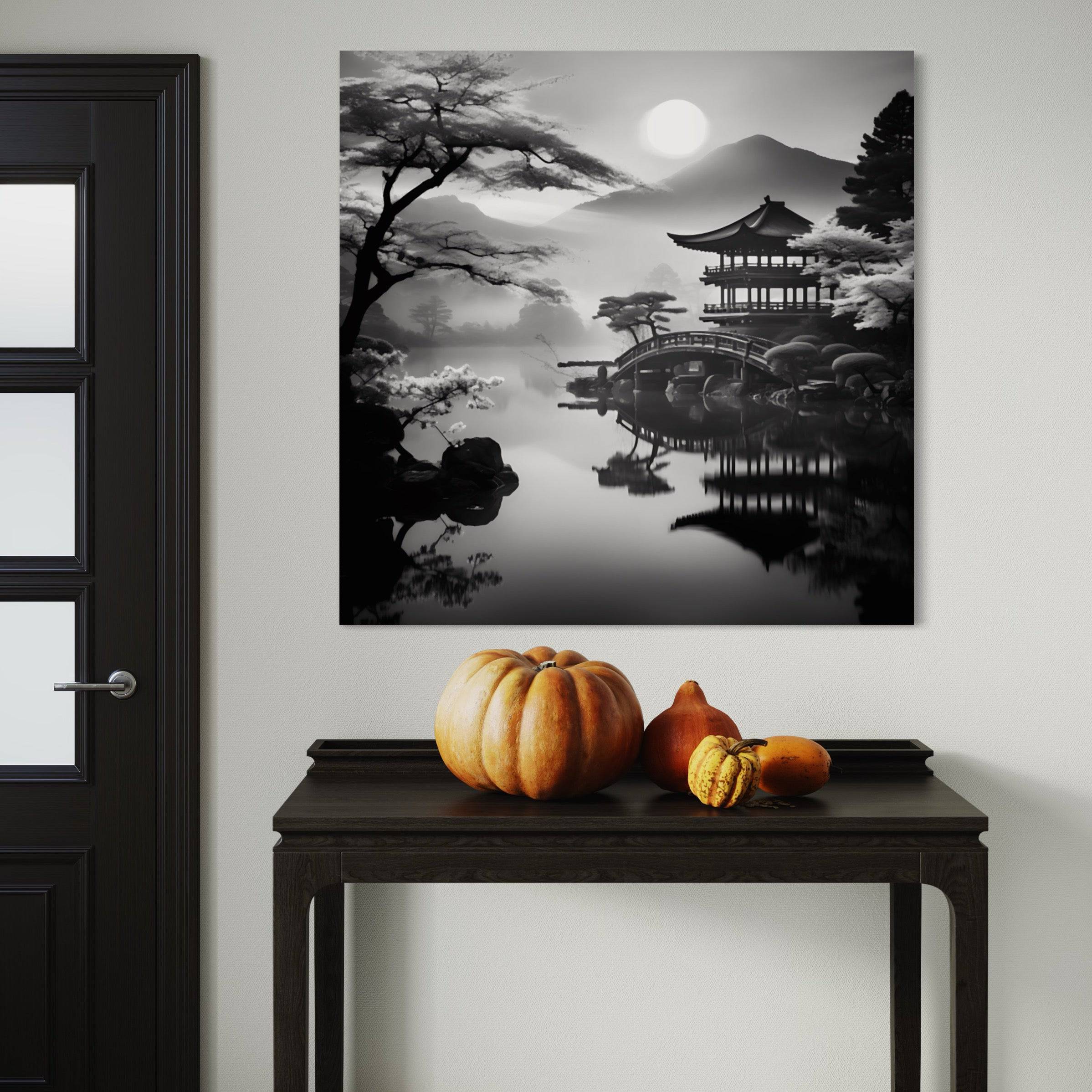 Tableau du Japon | Temple Japonais - Fabulartz.fr