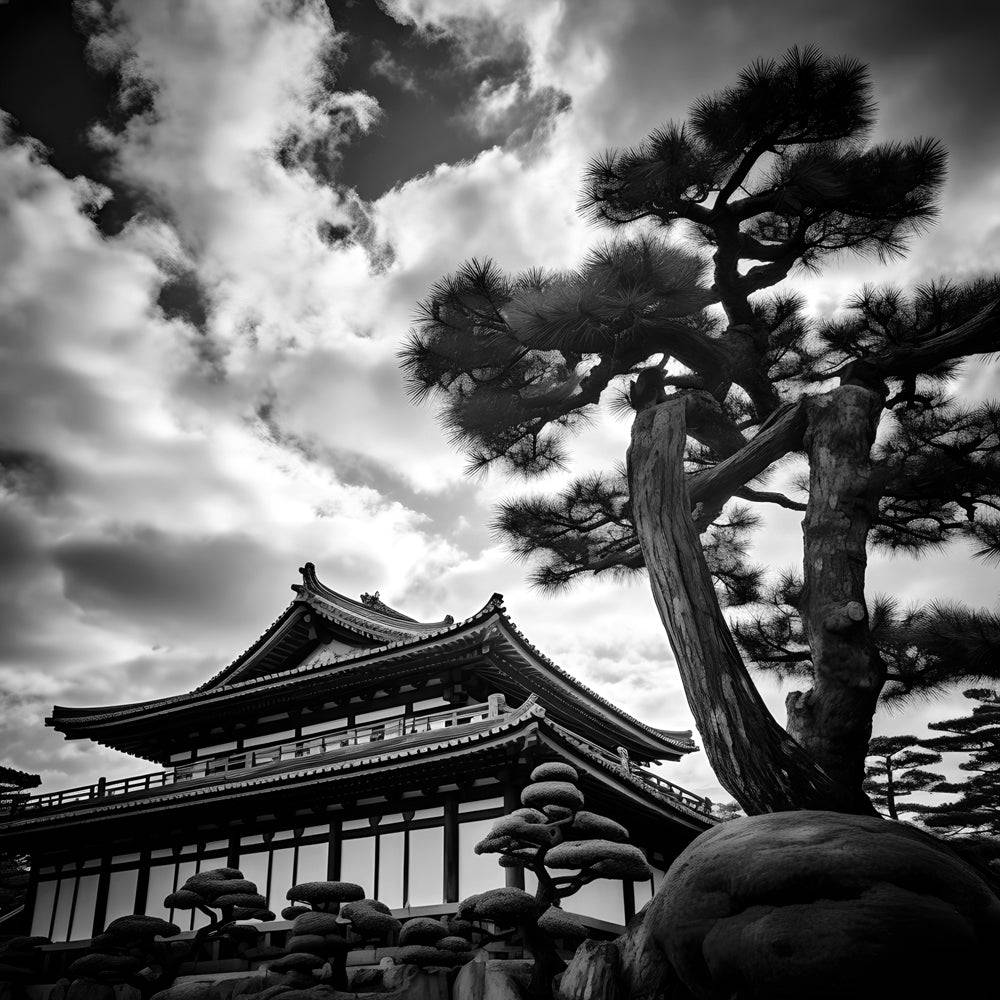 Tableau du Japon | Temple Japonais - Fabulartz.fr 