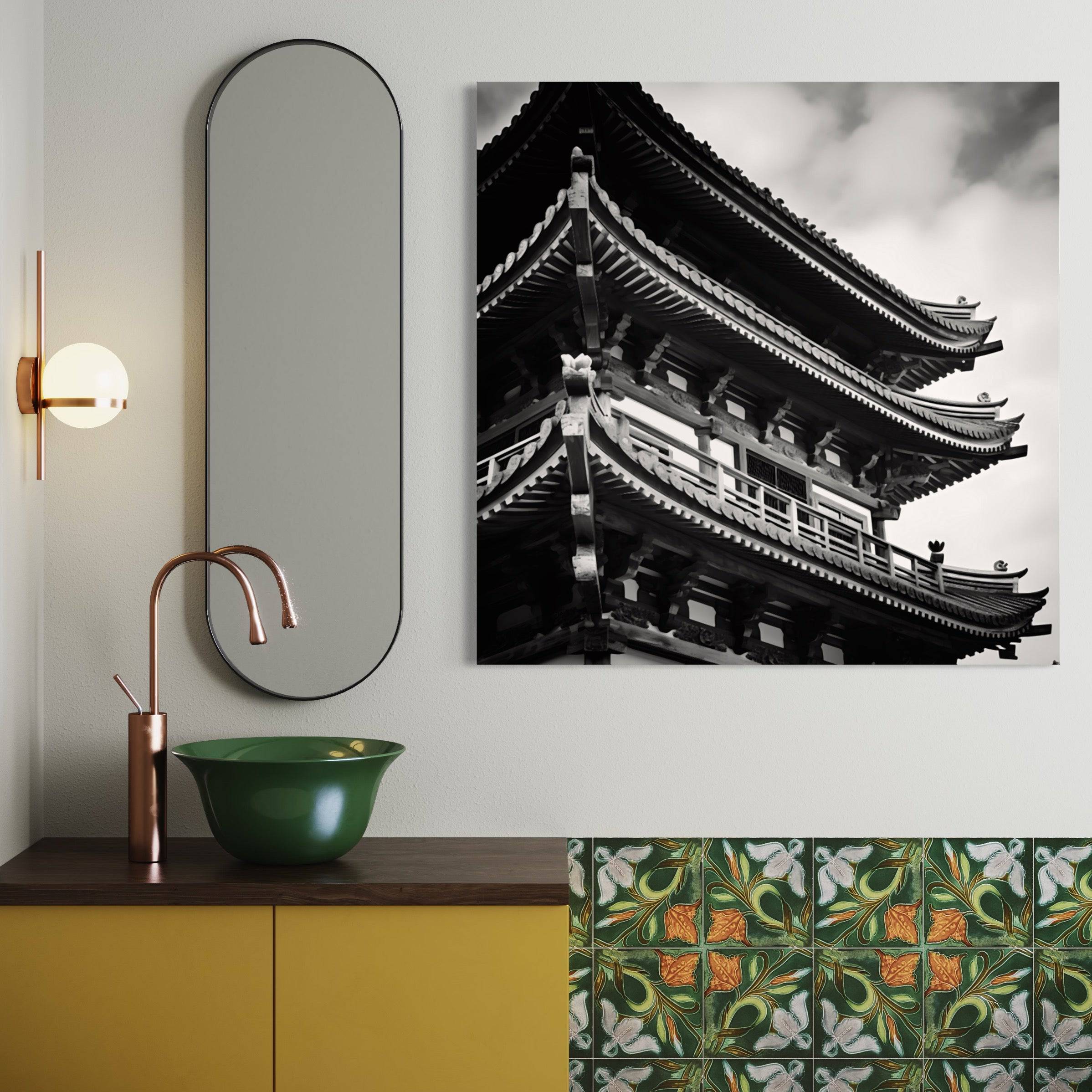 Tableau du Japon | Temple Japonnais - Fabulartz.fr 