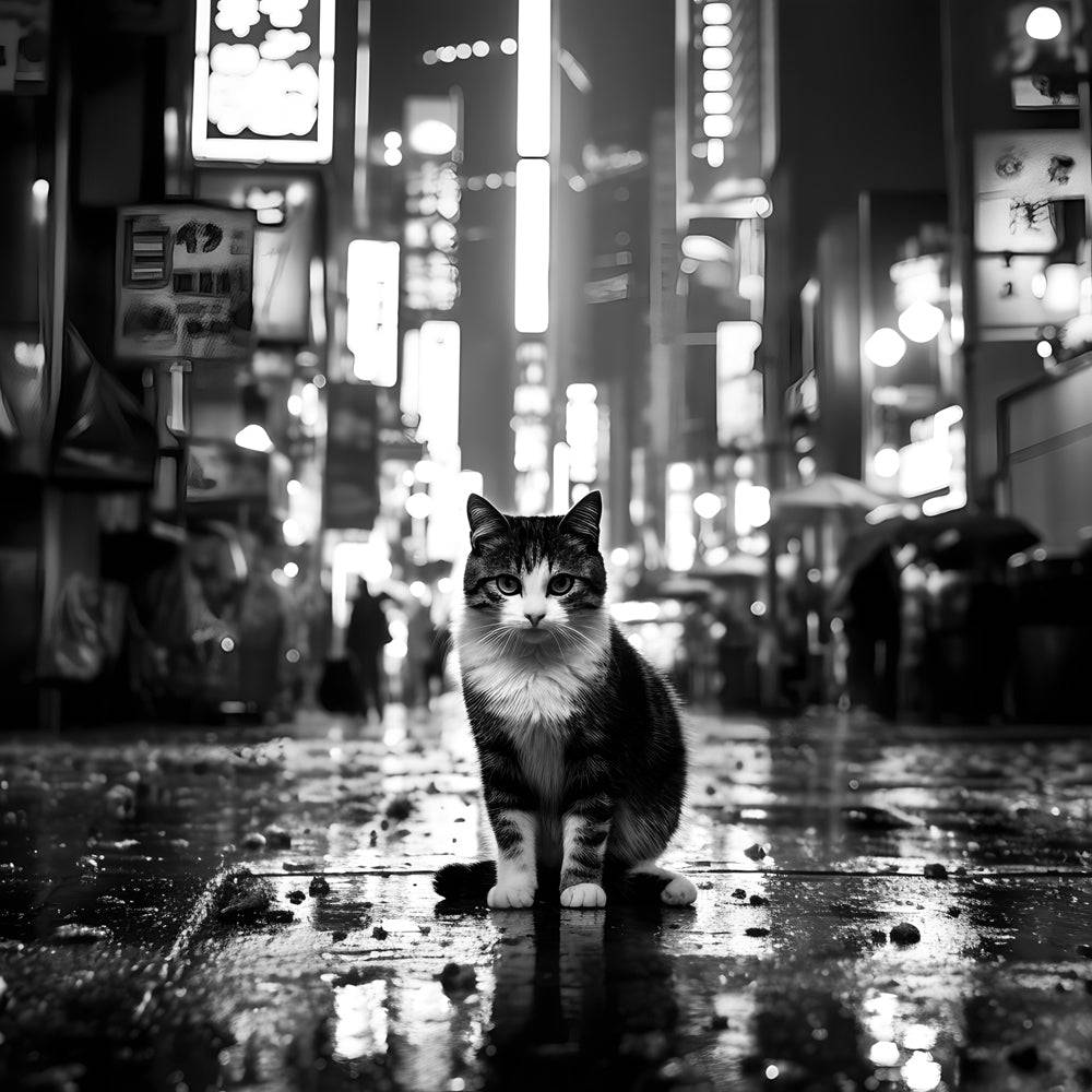 Tableau du Japon | Ville Japonaise - Fabulartz.fr