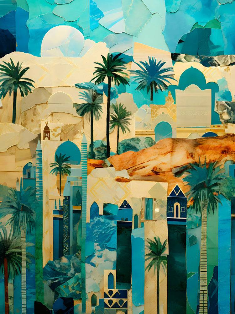 Tableau Éclats d'Orient - Réflexions Artistiques sur une Ville d'Oasis - Fabulartz.fr