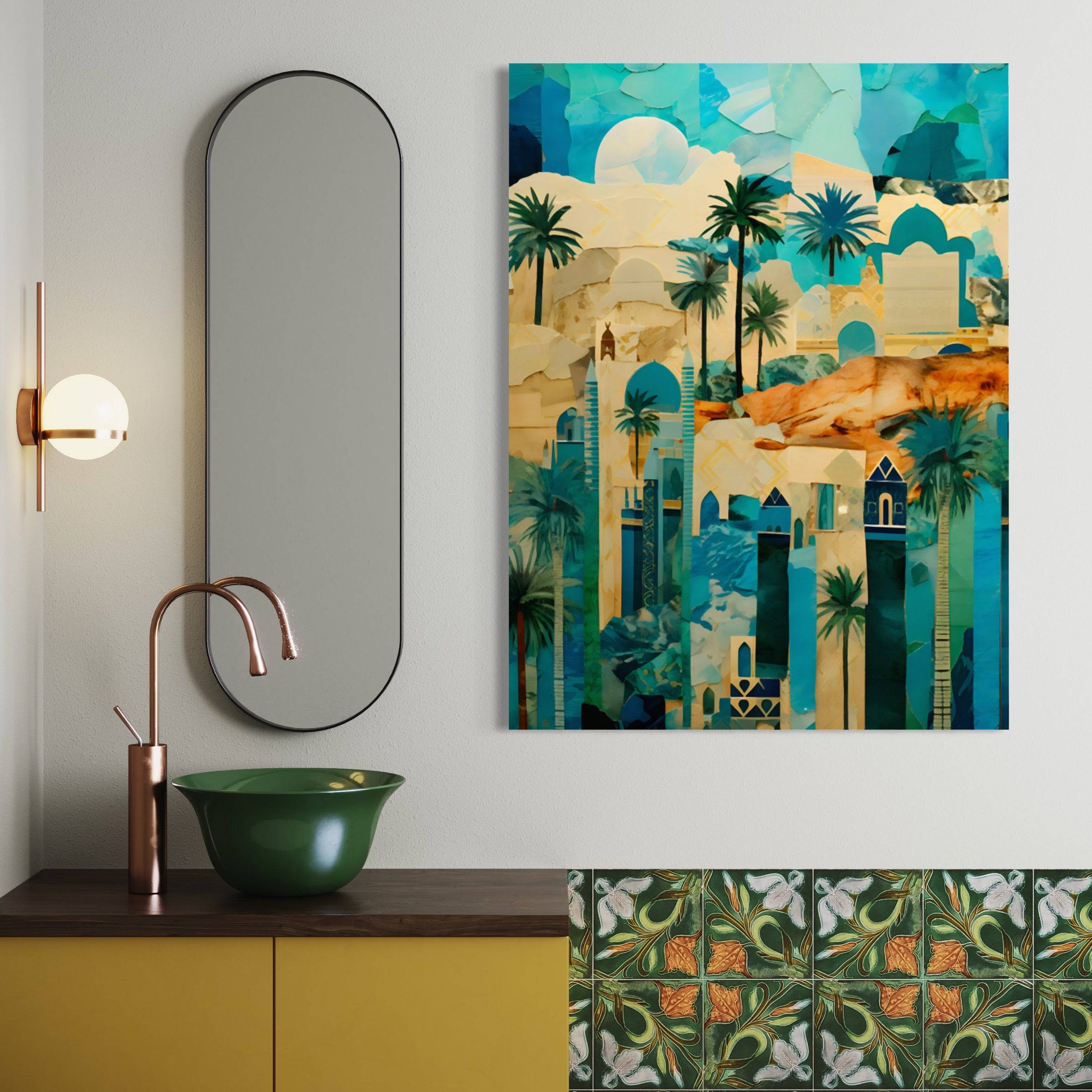 Tableau Éclats d'Orient - Réflexions Artistiques sur une Ville d'Oasis - Fabulartz.fr