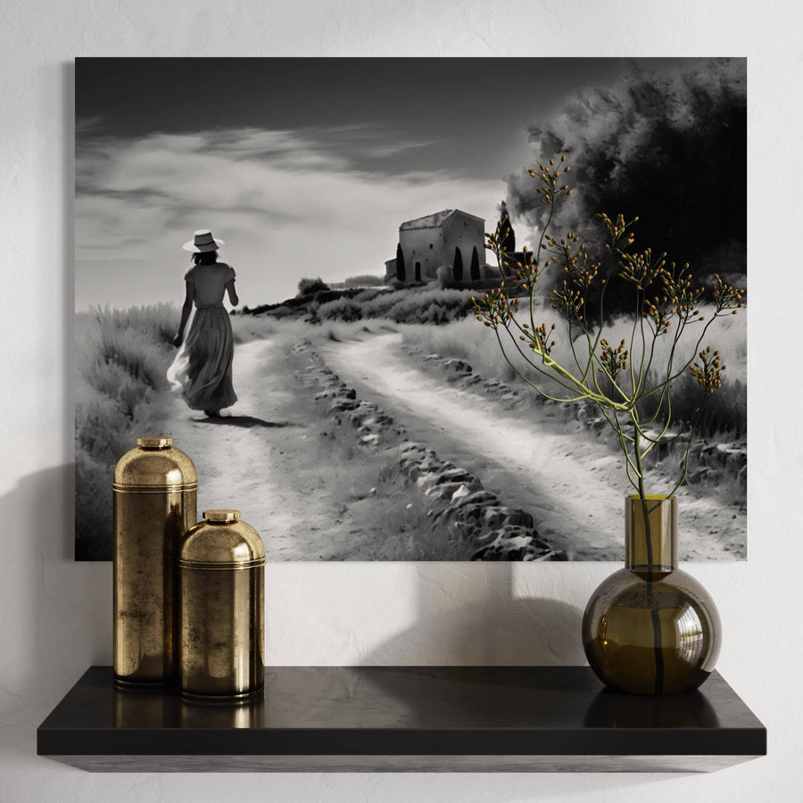 Pittura Spagna Passeggiata in campagna - Decorazione murale naturale