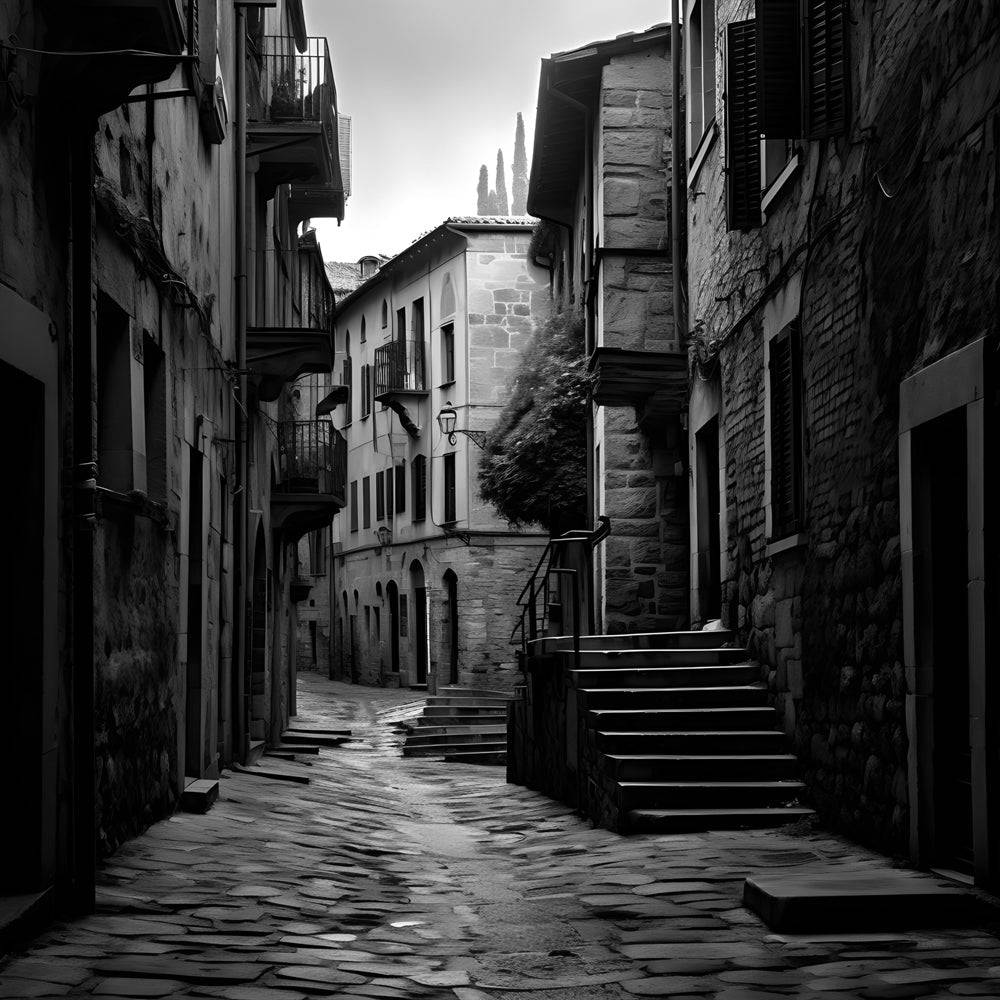 Tableau Espagne | Petite ruelle - Fabulartz.fr
