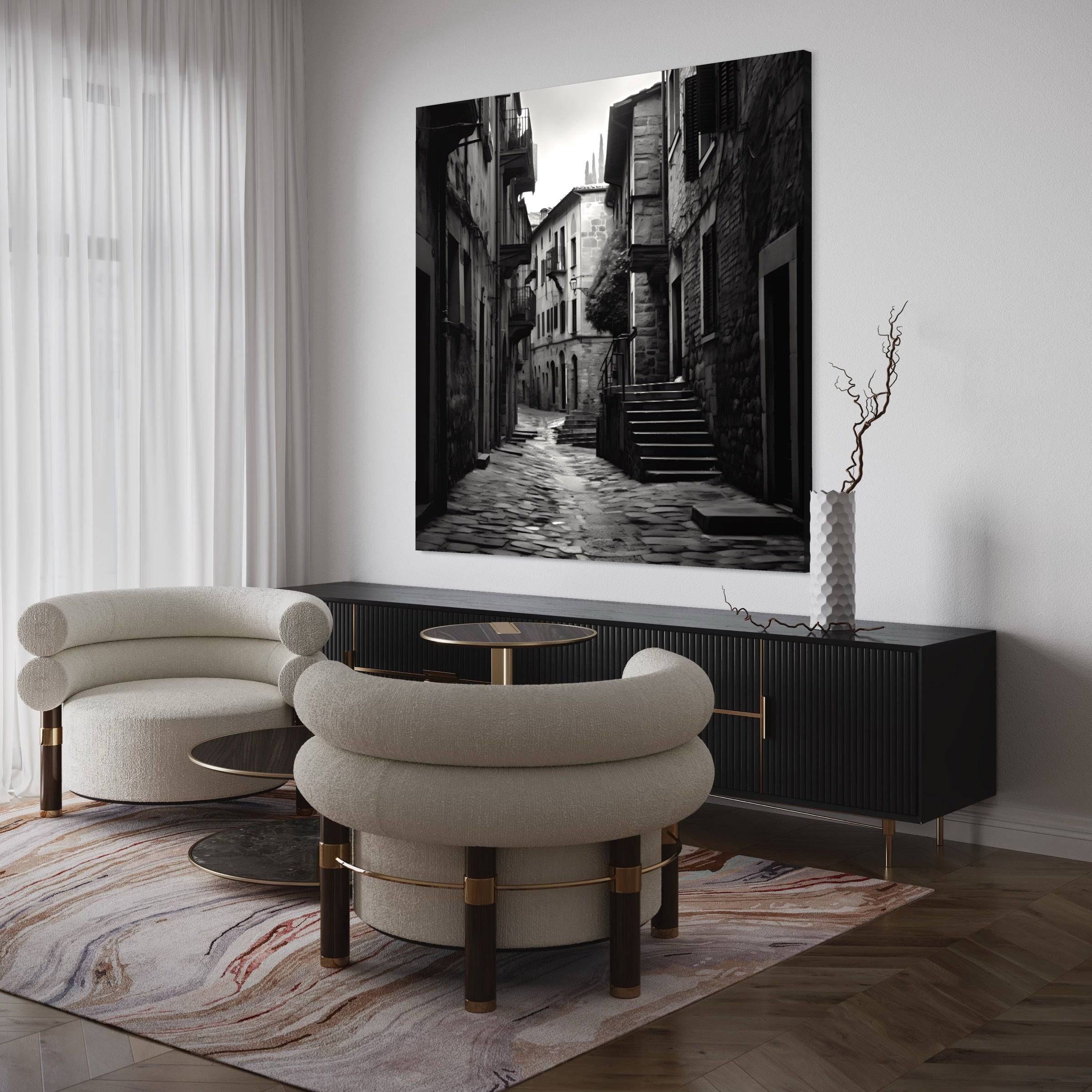 Tableau Espagne | Petite ruelle - Fabulartz.fr