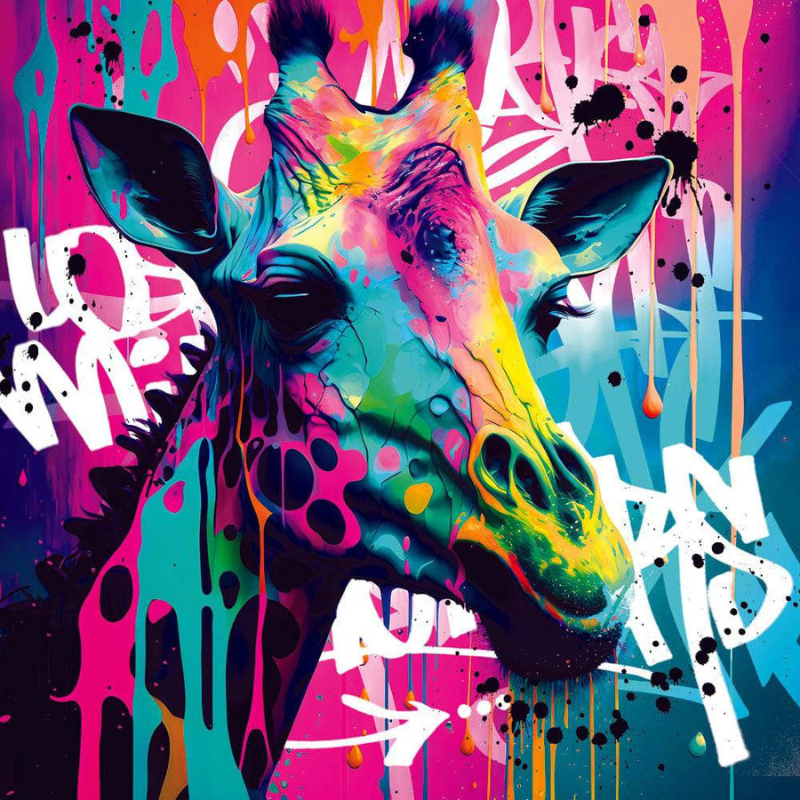 Pop Art Giraffe - Trendy wall decoration