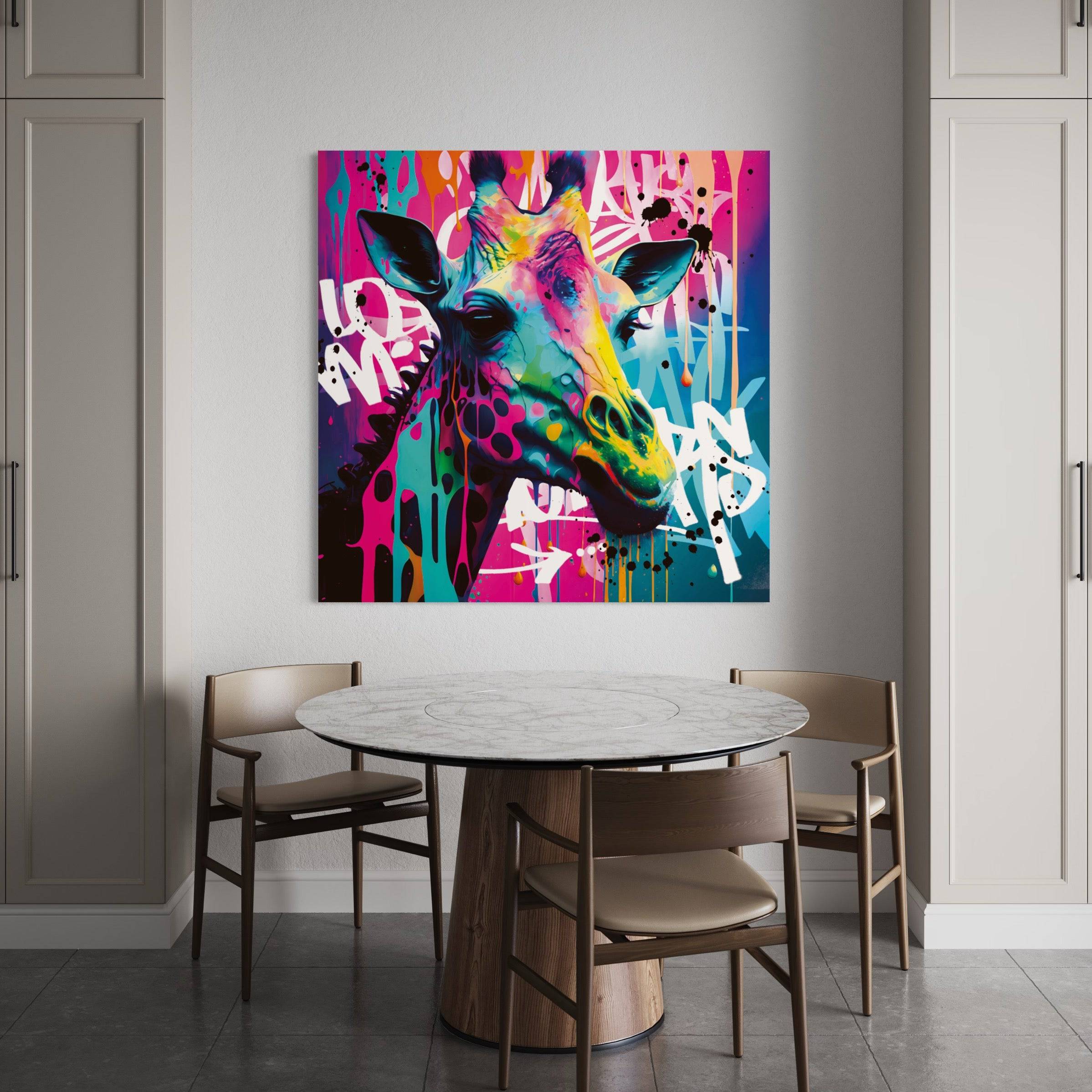 Tableau Girafe - Décoration Tendance - Fabulartz.fr