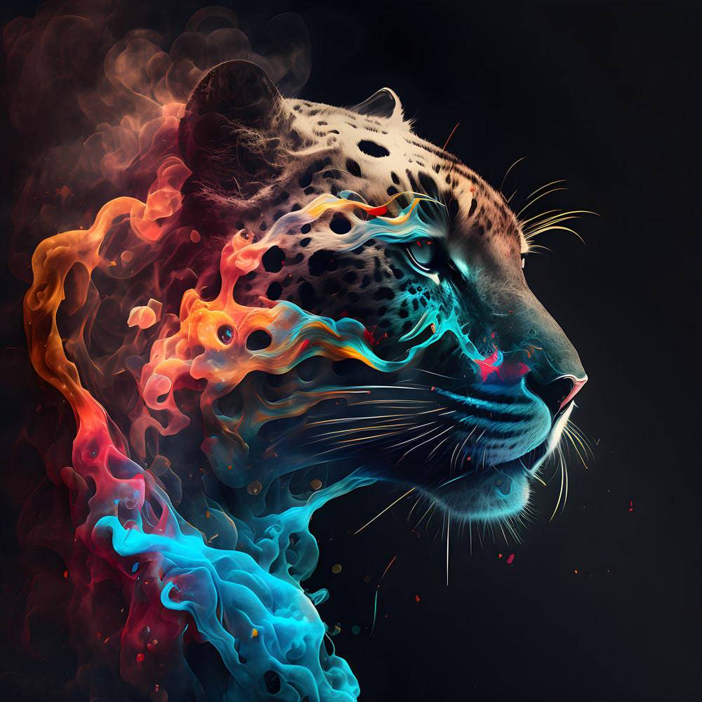 Tableau Guépard Pop Art - Décoration Murale - Fabulartz.fr