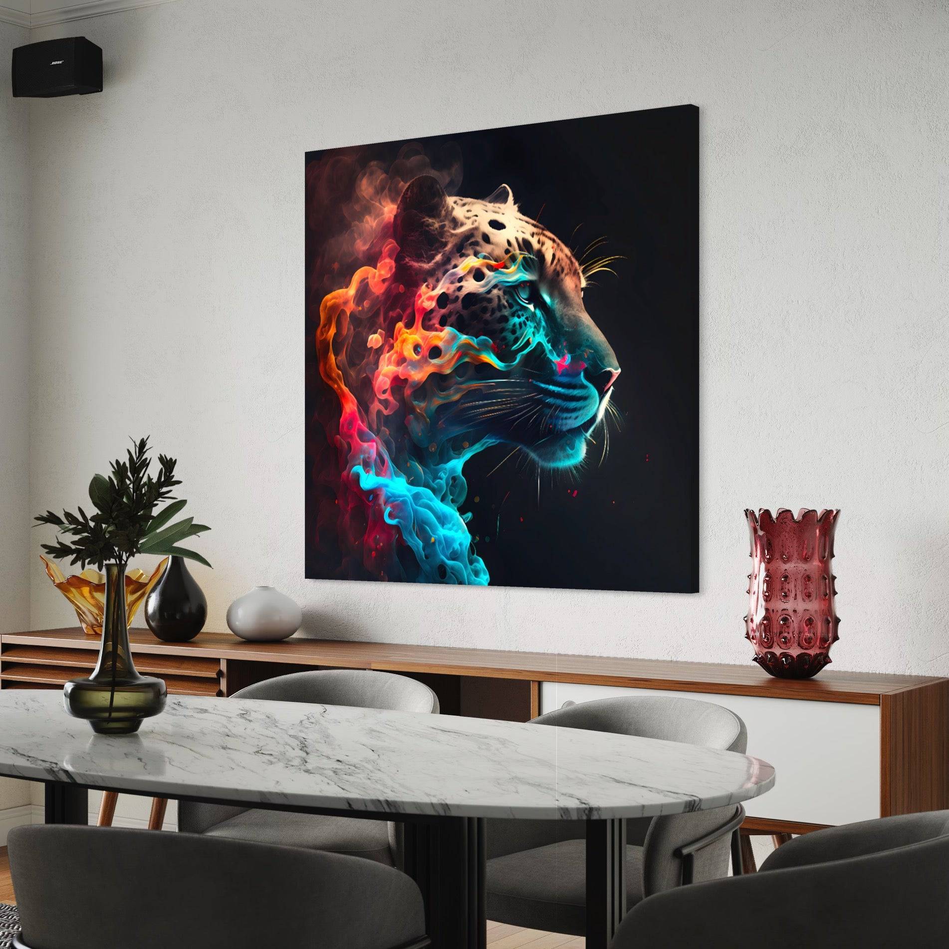 Tableau Guépard Pop Art - Décoration Murale - Fabulartz.fr