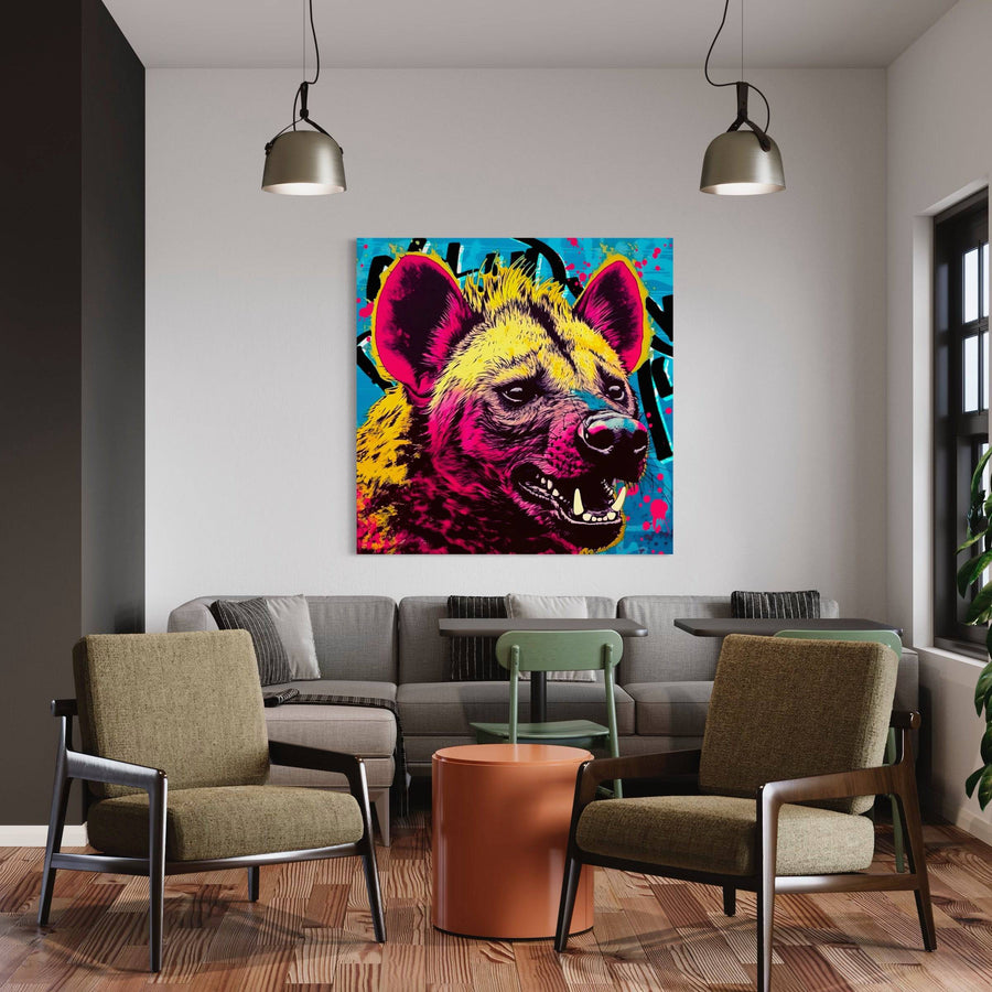 Tableau Hyène Pop Art - Bold Deco Frame