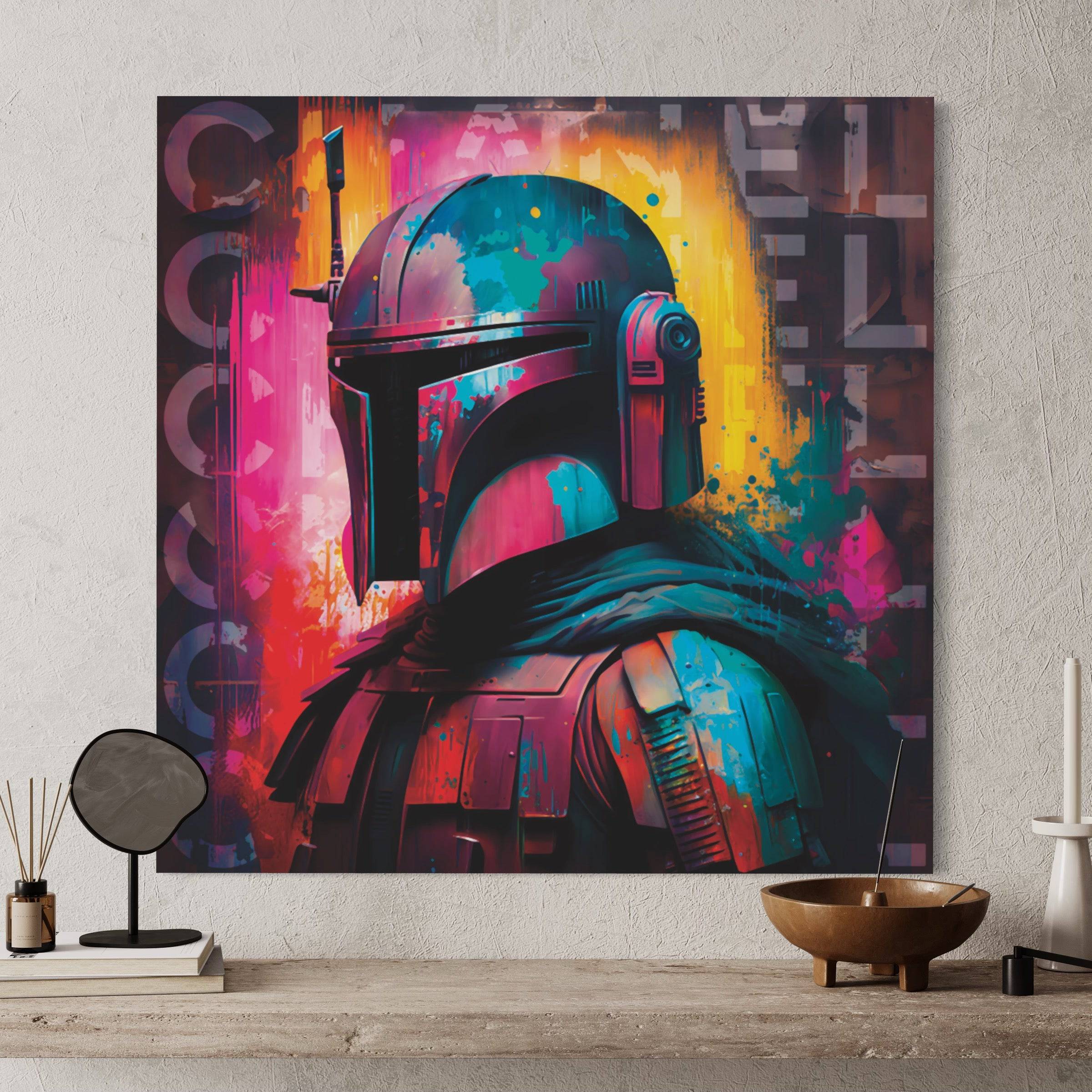 Tableau Le Mandalorian - Décoration Murale - Fabulartz.fr 