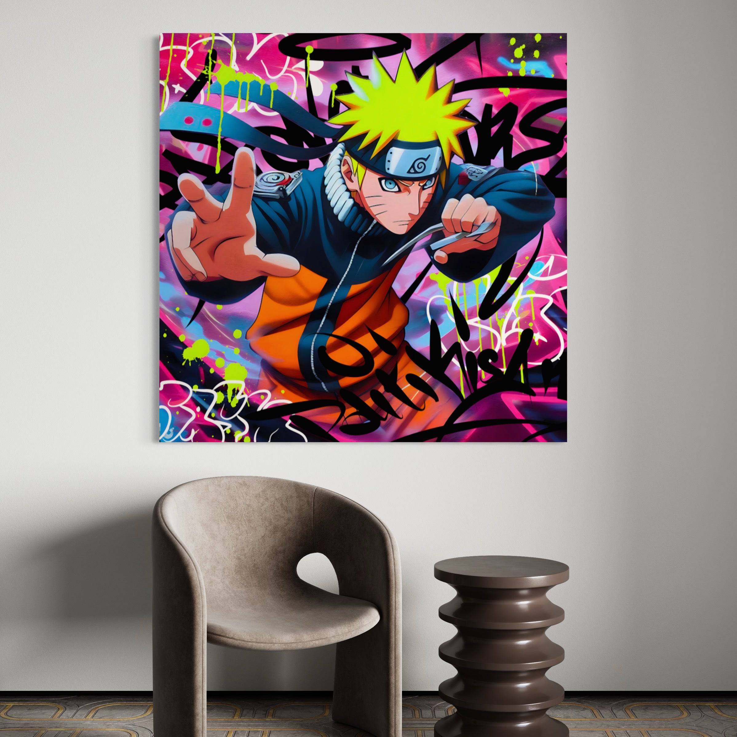 Tableau Naruto - Cadre Déco Mural Pop Art - Fabulartz.fr 
