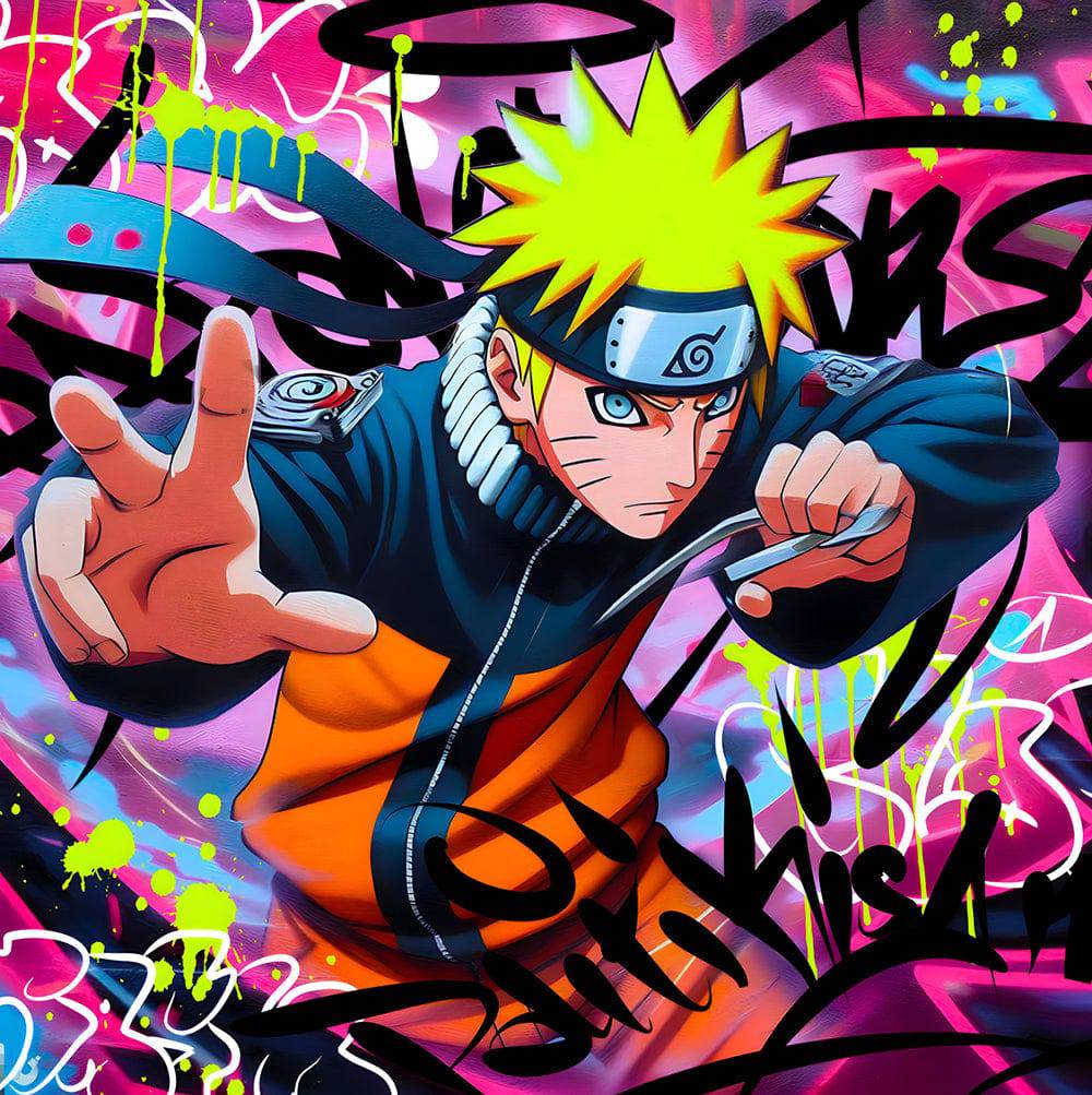 Tableau Naruto - Cadre Déco Mural Pop Art - Fabulartz.fr 