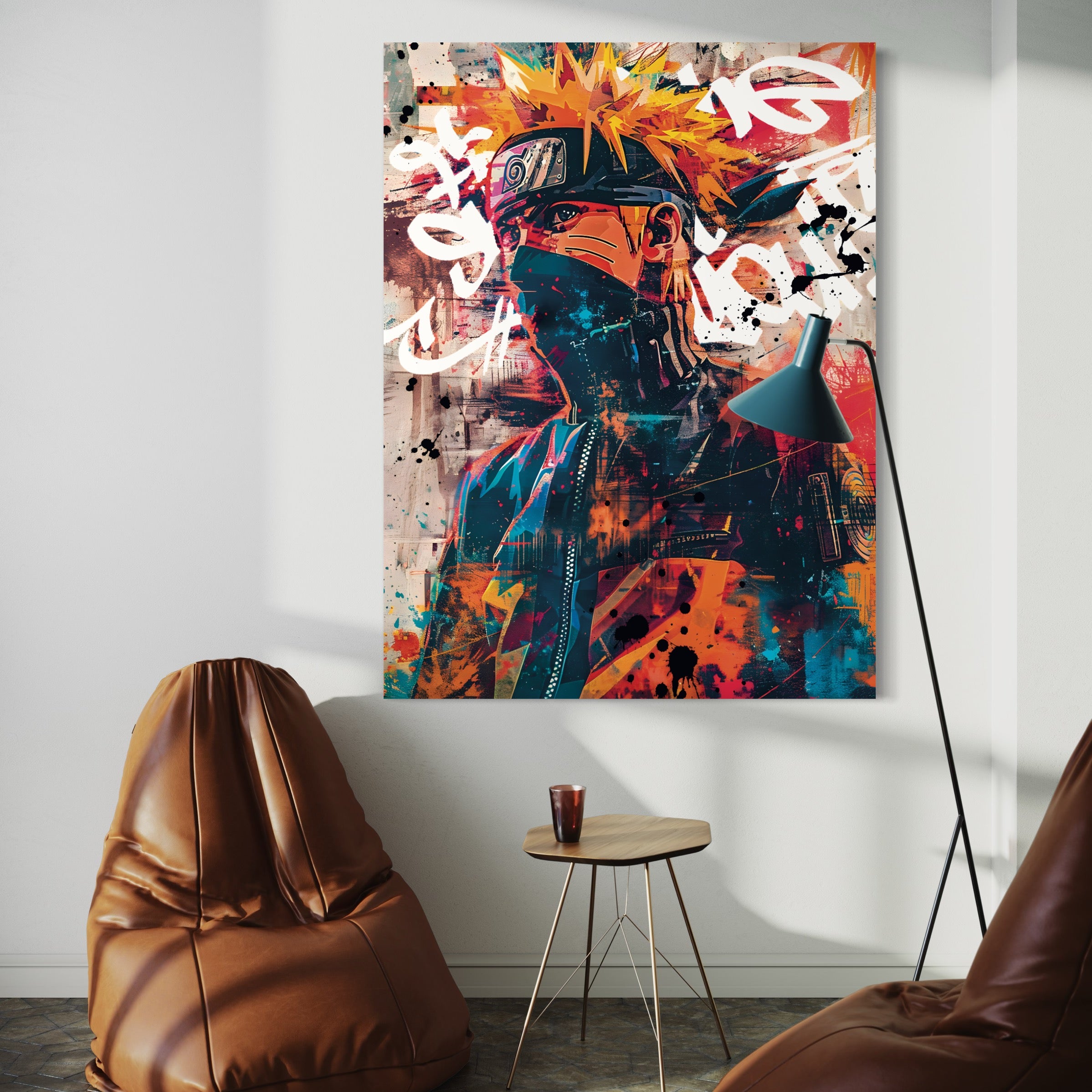 Tableau Naruto Contemporain – Art Mural pour Intérieur