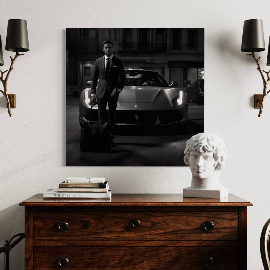 Tableau Noir et Blanc - Ambition Nocturne - Décoration Murale