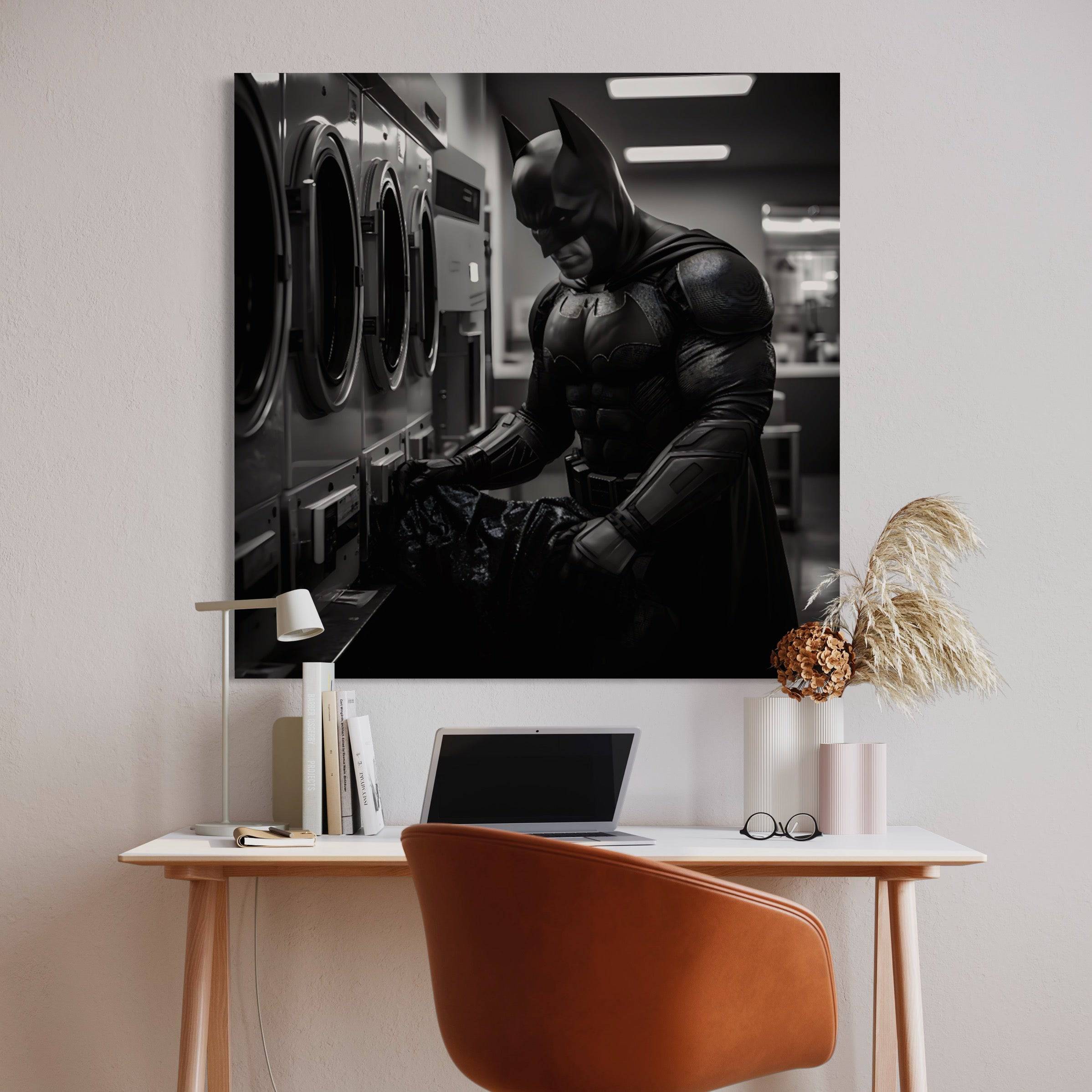 Tableau Noir et Blanc - Batman - Cadre Déco - Moderne - Fabulartz.fr