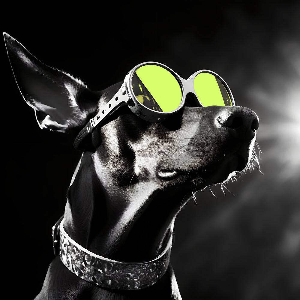 Tableau Noir et Blanc - Dobermann - Cadre Déco - Fabulartz.fr