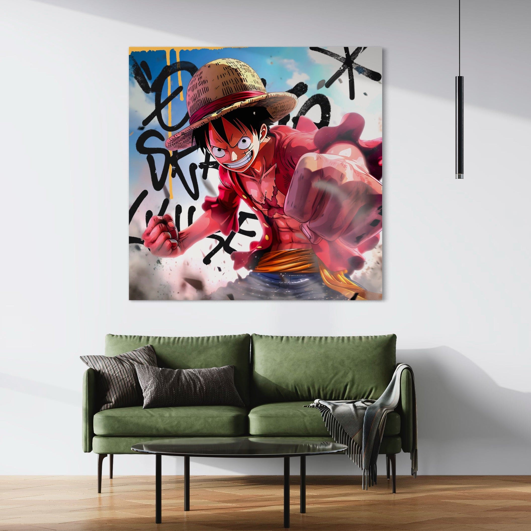 Tableau One Piece - Luffy Action - Décoration Murale Design - Fabulartz.fr