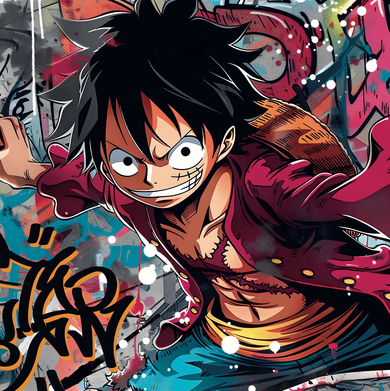 Tableau One Piece - Luffy Dynamique – Décoration Murale Moderne - Fabulartz.fr