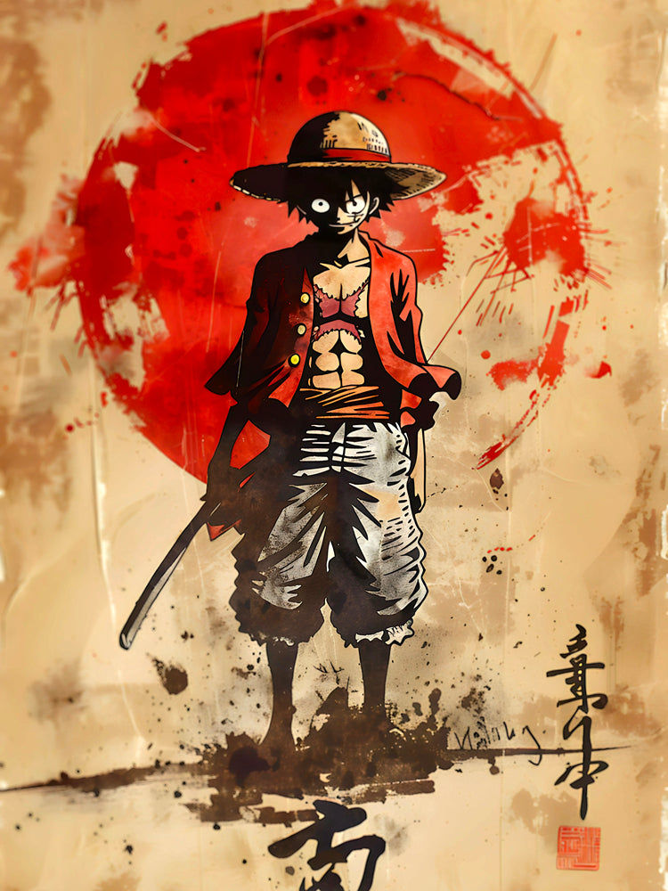 Tableau One Piece - Luffy Manga - Décoration Murale Design - Fabulartz.fr