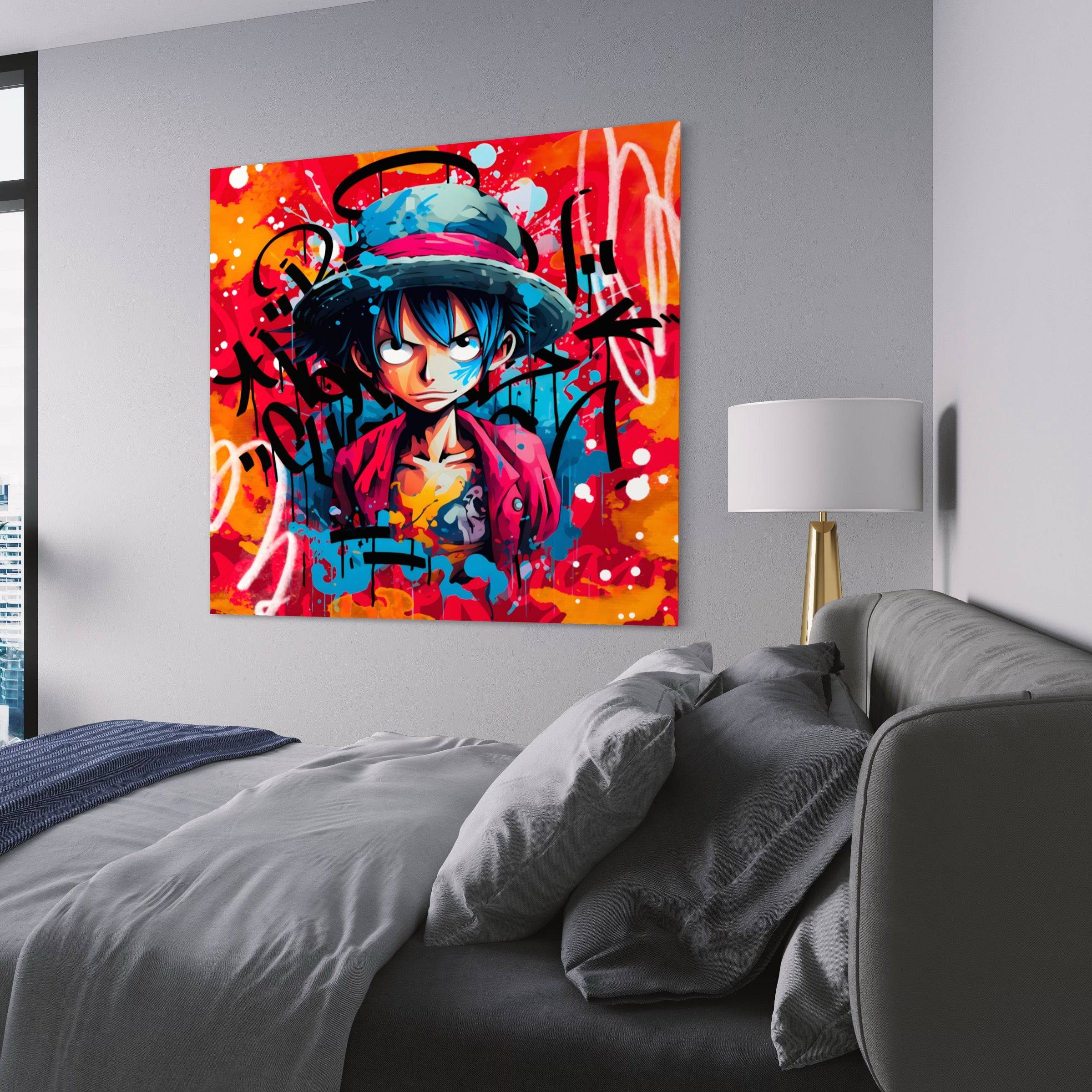 Tableau One Piece Luffy Pop Art – Décoration Murale Moderne - Fabulartz.fr 