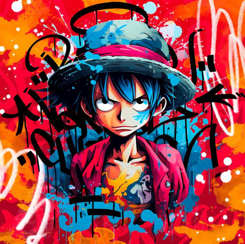 Tableau One Piece Luffy Pop Art – Décoration Murale Moderne - Fabulartz.fr 