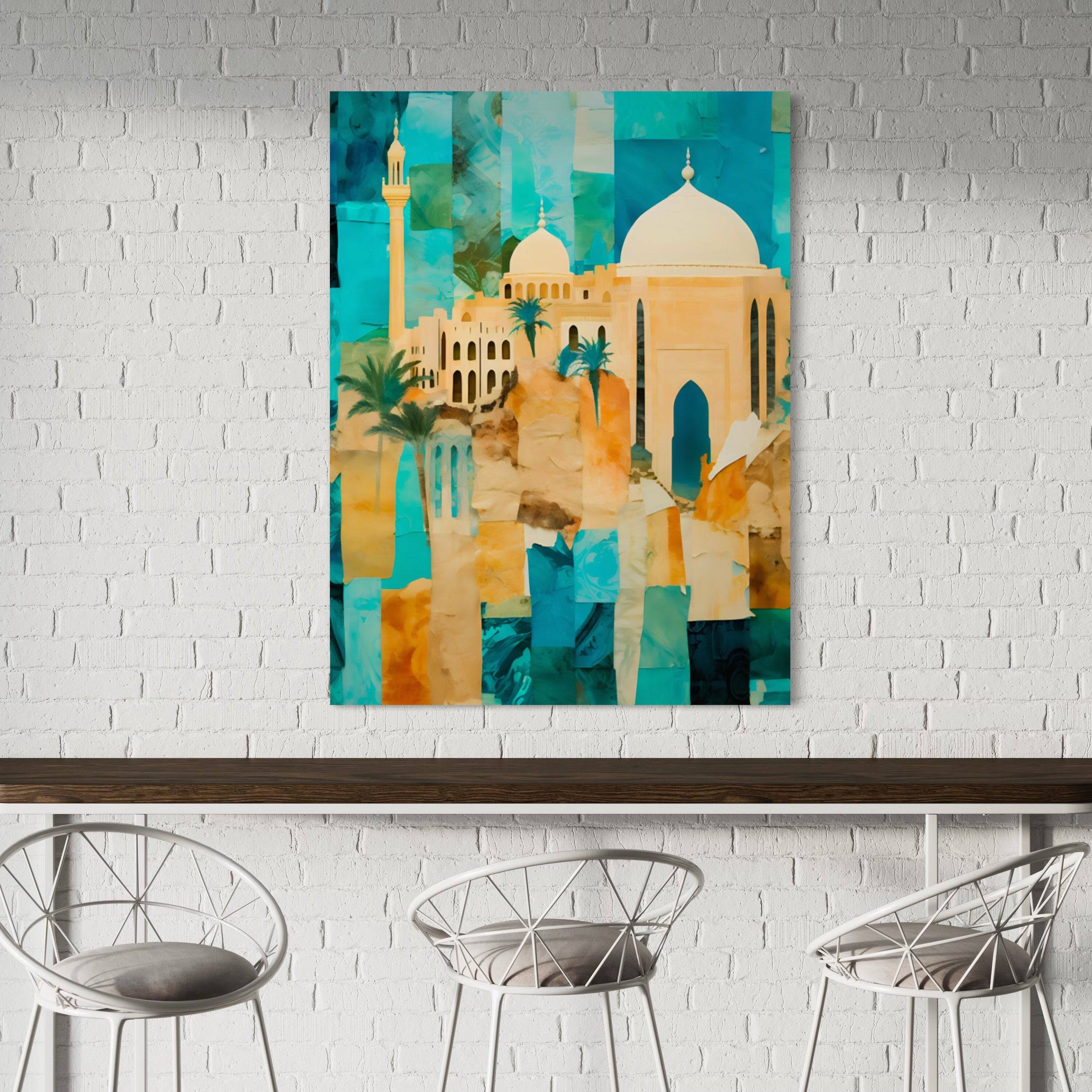 Tableau Perspective Moderne sur l'Art Islamique - Fabulartz.fr
