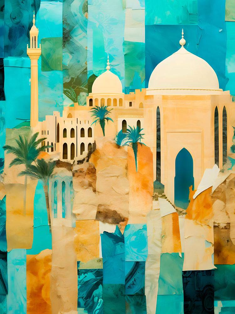 Tableau Perspective Moderne sur l'Art Islamique - Fabulartz.fr