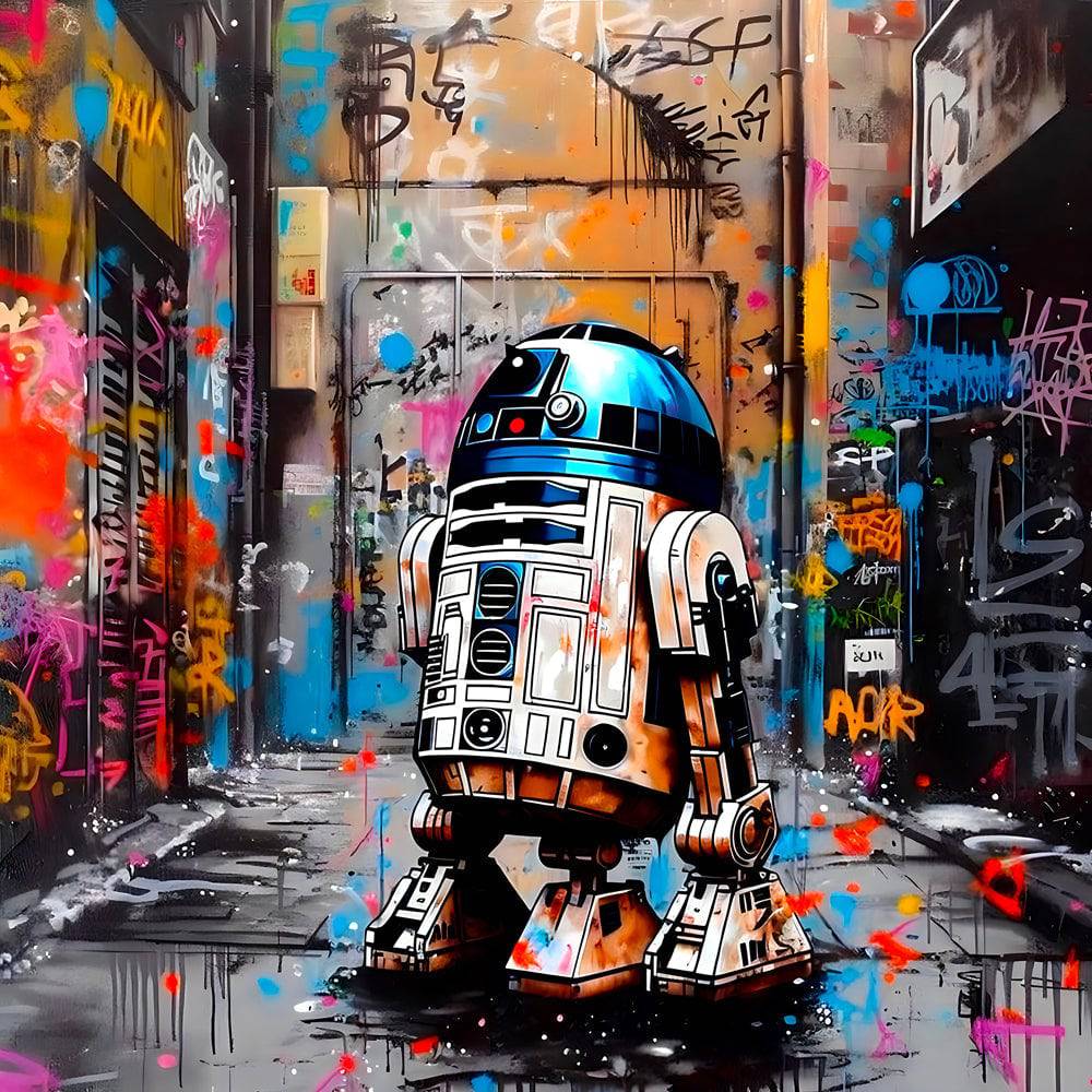 Tableau R2D2 - Star Wars - Pop Art - Design - Fabulartz.fr