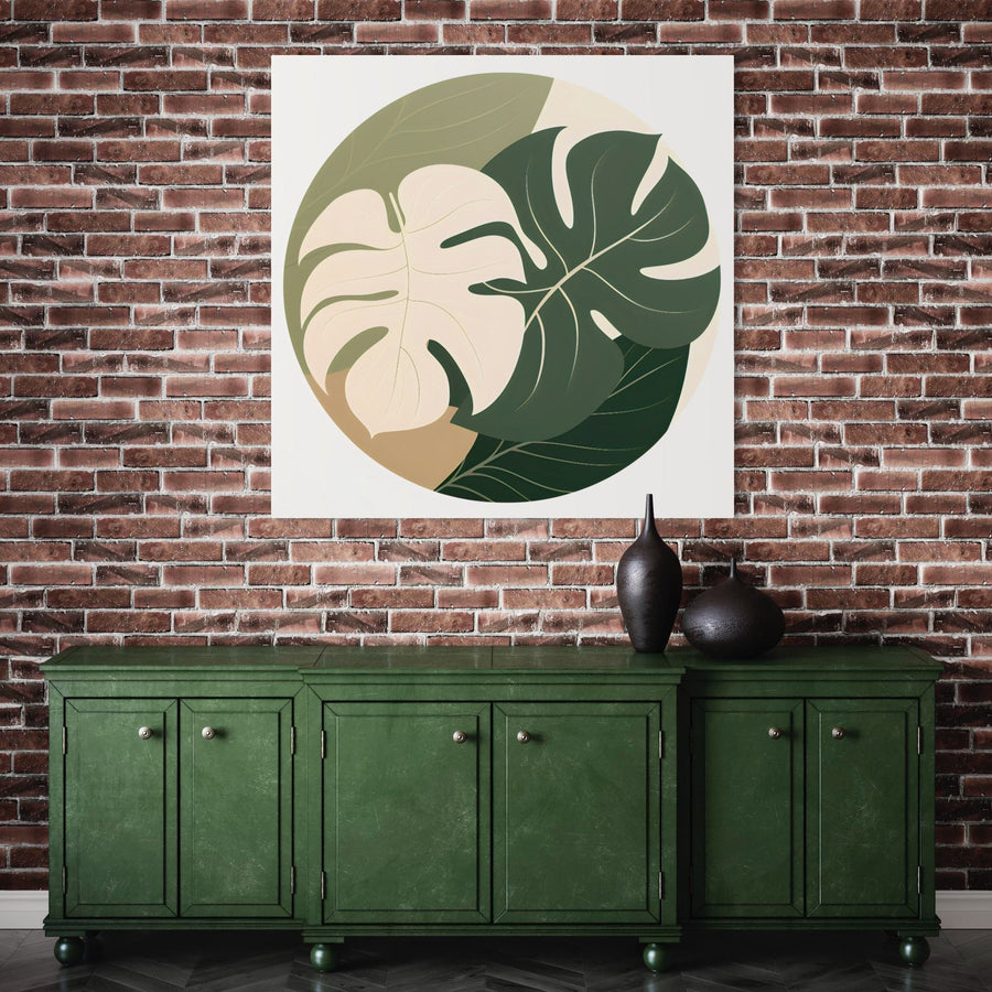 Scandinavian painting Aurore Botanique - Nordic wall decoration
