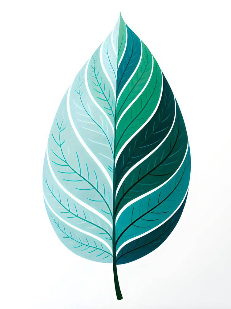 Scandinavian painting Délicatesse des Veines - Soothing wall decoration