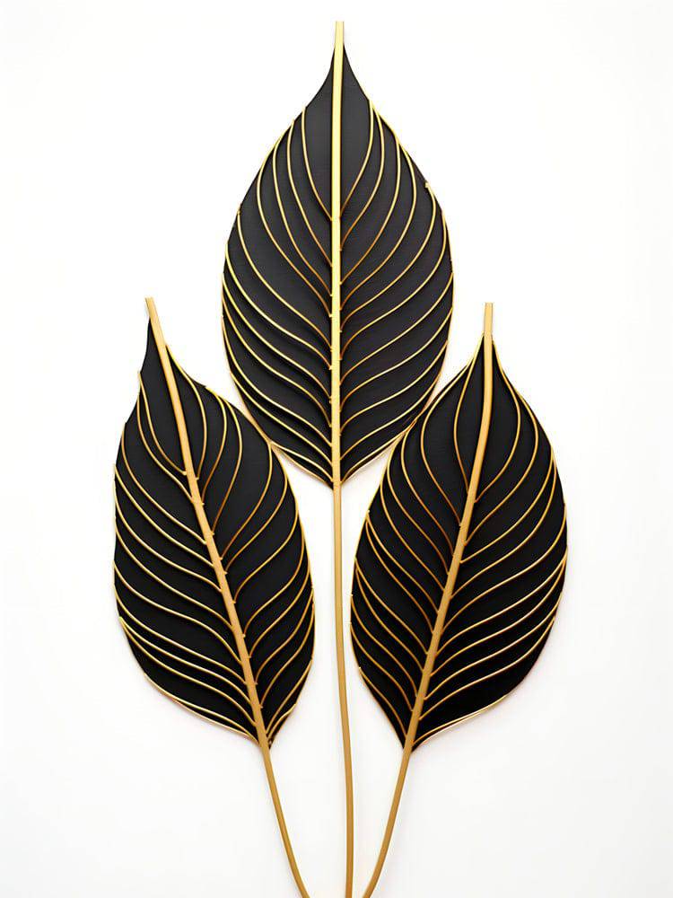 Echo des Feuilles Scandinavian painting - Elegant wall decoration