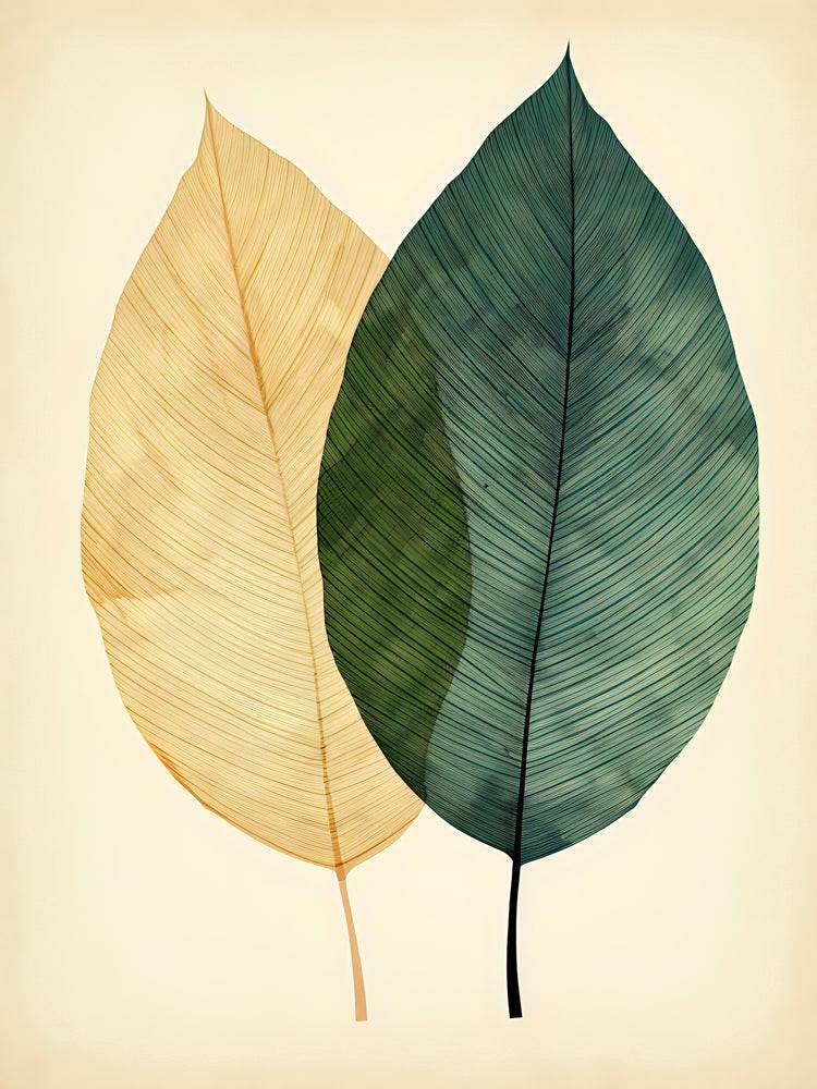 Tableau scandinave Éclats Végétaux - Décoration murale moderne