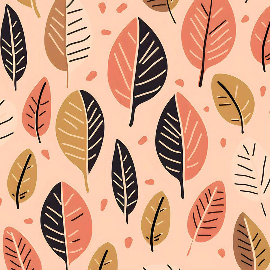 Scandinavian painting Esprit de la Forêt - Warm wall decoration