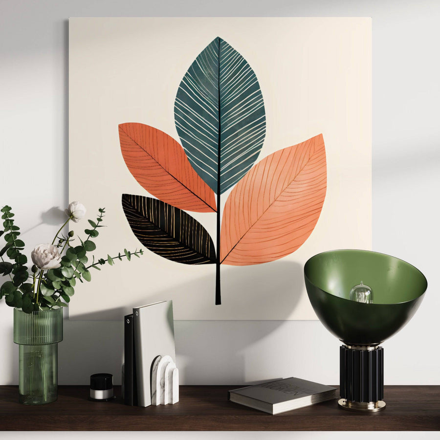 Quadro scandinavo Harmonie d'Émeraude - Decorazione murale rilassante