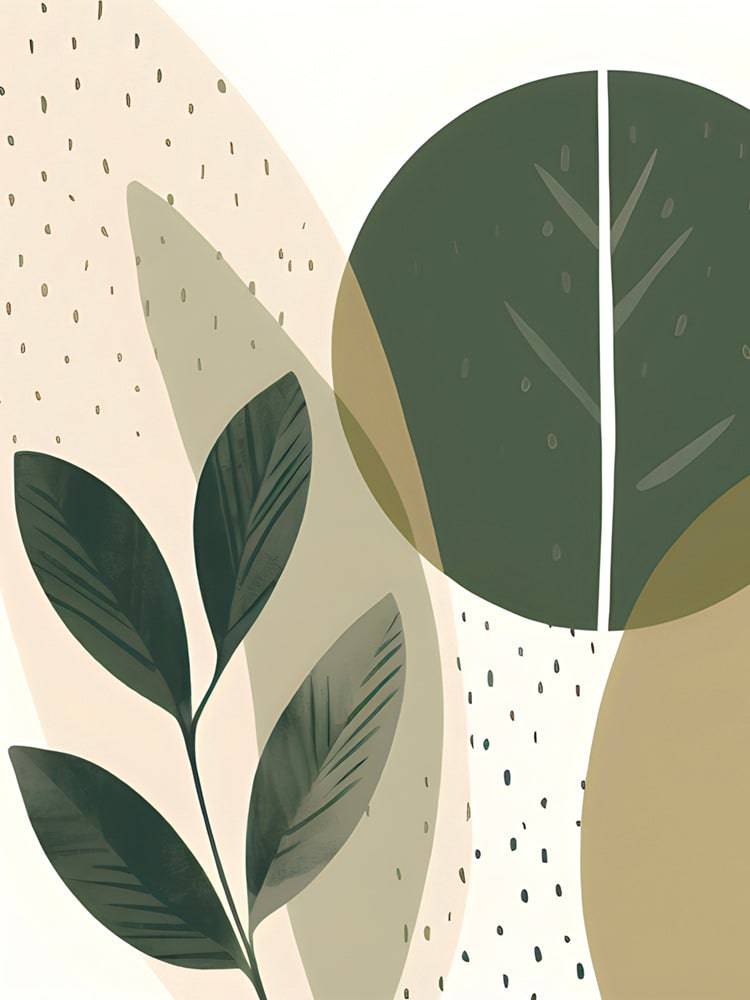 Tableau scandinave style nordique - Poésie des Feuilles - Fabulartz.fr