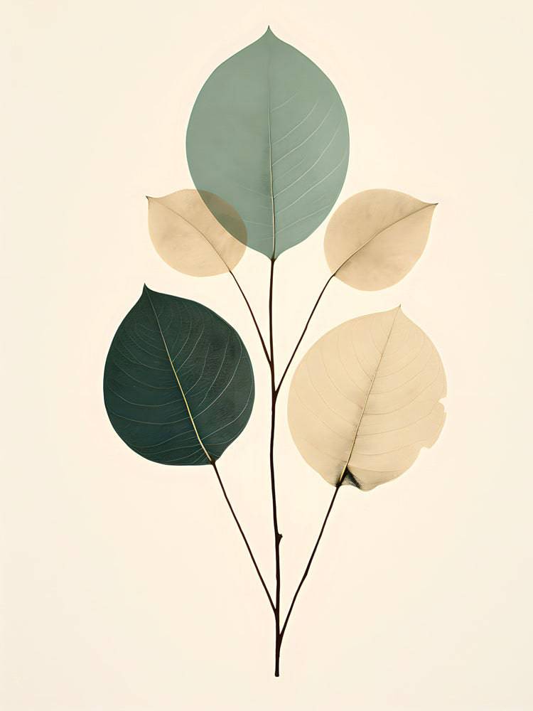 Quadro scandinavo Sérénade des Feuilles - Elegante decorazione murale