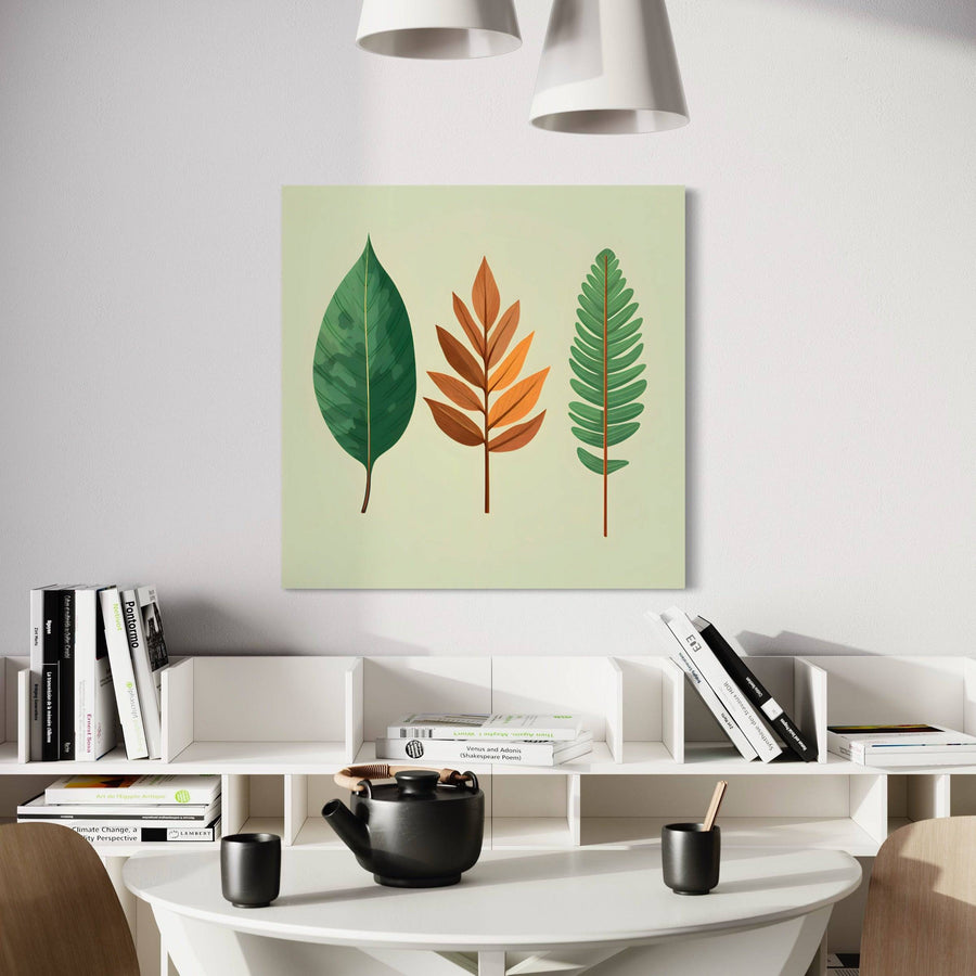 Quadro scandinavo Sérénité Foliaire - Decorazione murale rilassante