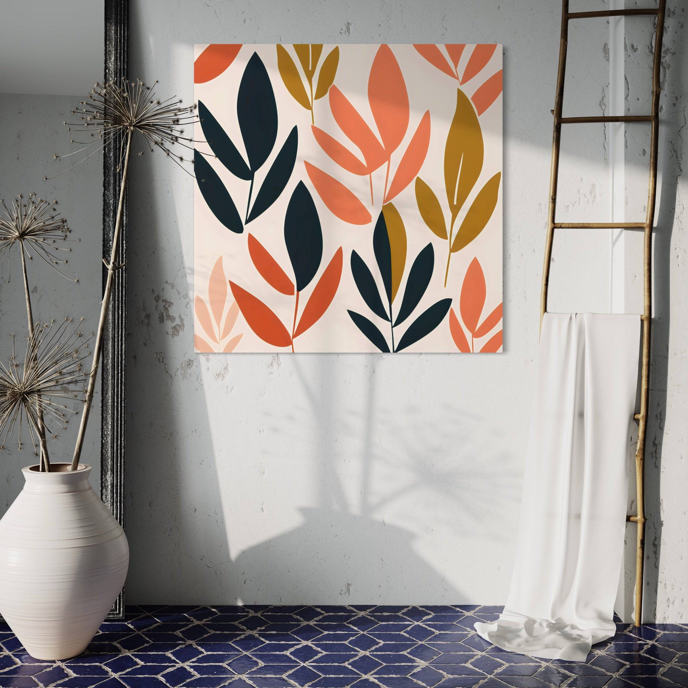 Tableau scandinave style nordique - Silhouettes Végétales - Fabulartz.fr