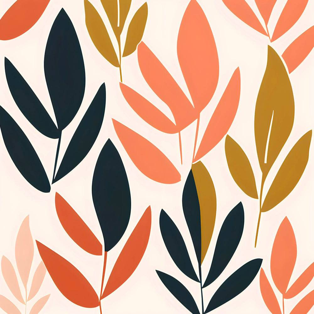 Tableau scandinave style nordique - Silhouettes Végétales - Fabulartz.fr