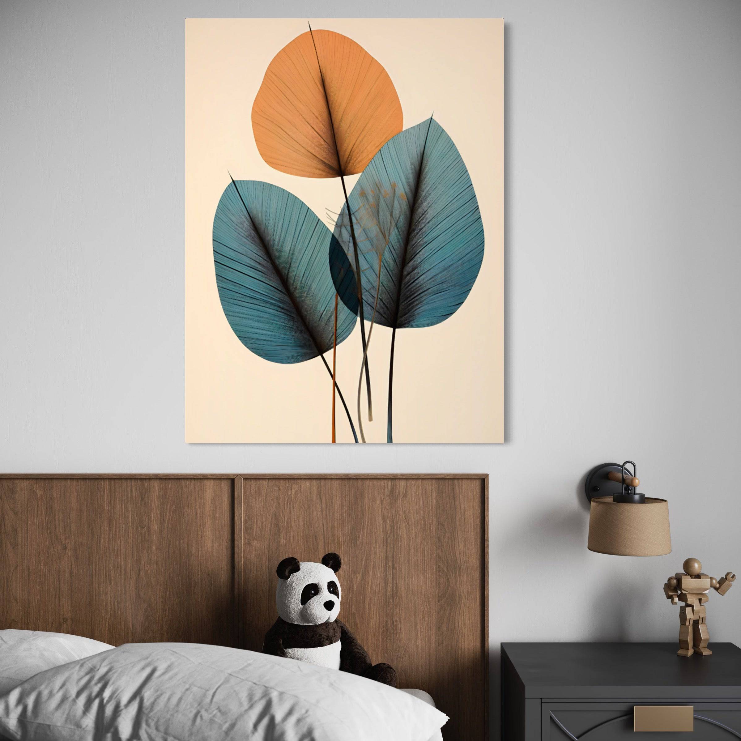 Tableau scandinave style nordique - Symphonie en Feuilles - Fabulartz.fr