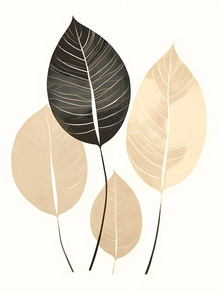 Tableau scandinave style nordique - Zenitude Feuillue - Fabulartz.fr