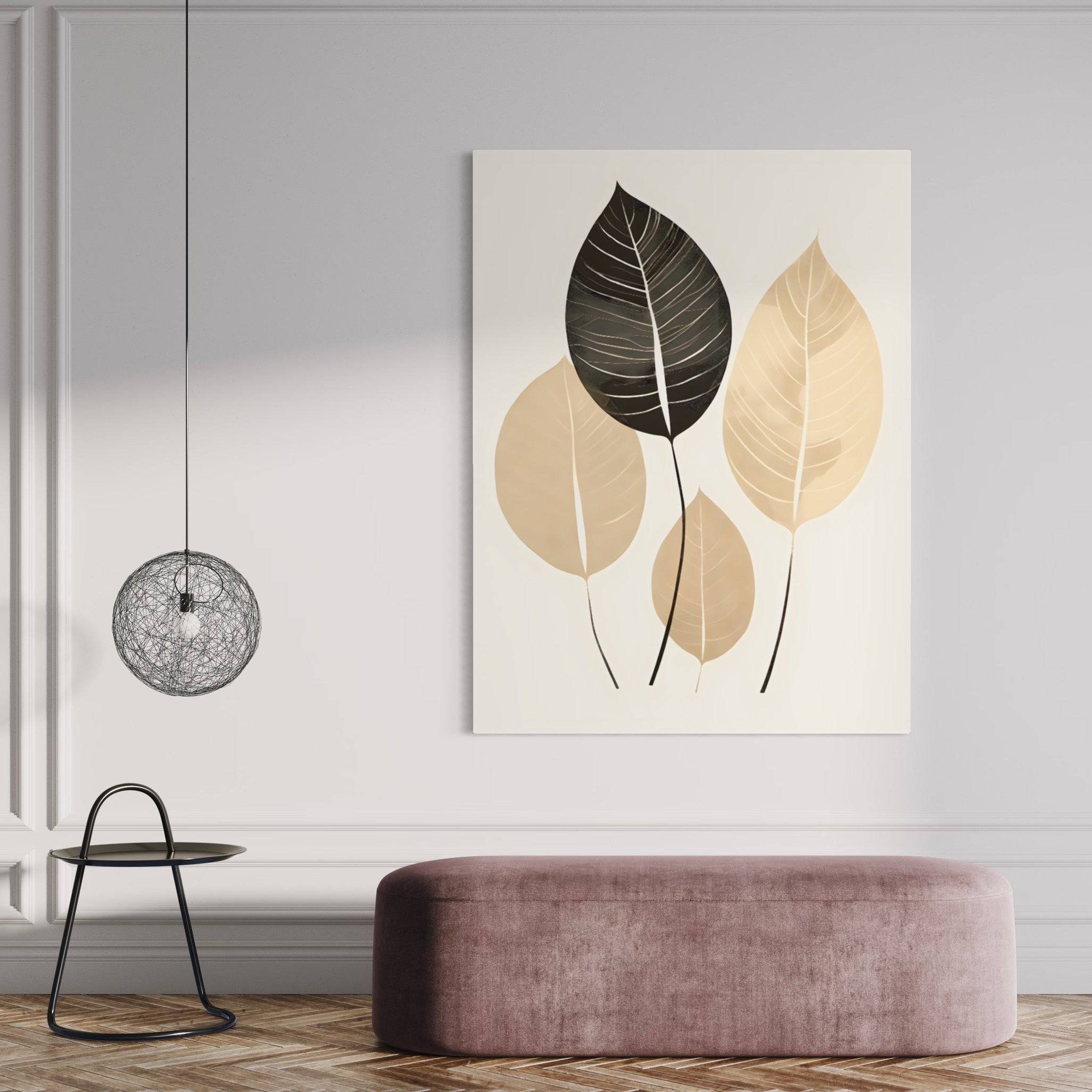 Tableau scandinave style nordique - Zenitude Feuillue - Fabulartz.fr