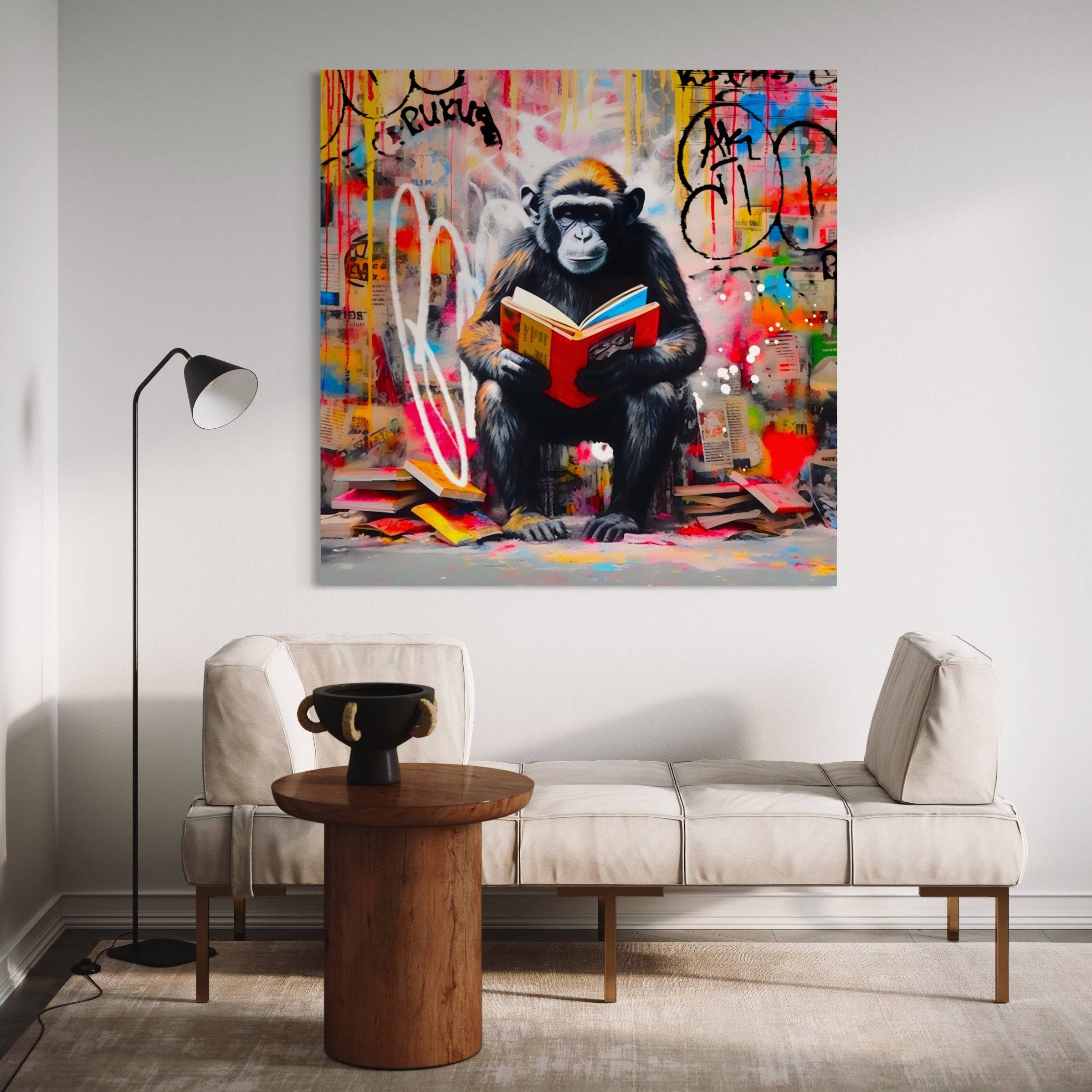 Tableau Singe - Décoration Murale Moderne - Fabulartz.fr