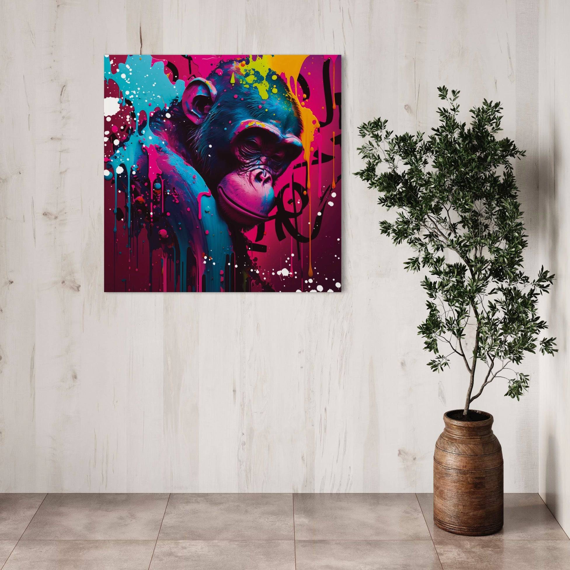 Tableau Singe - Pop Art - Déco Moderne - Fabulartz.fr